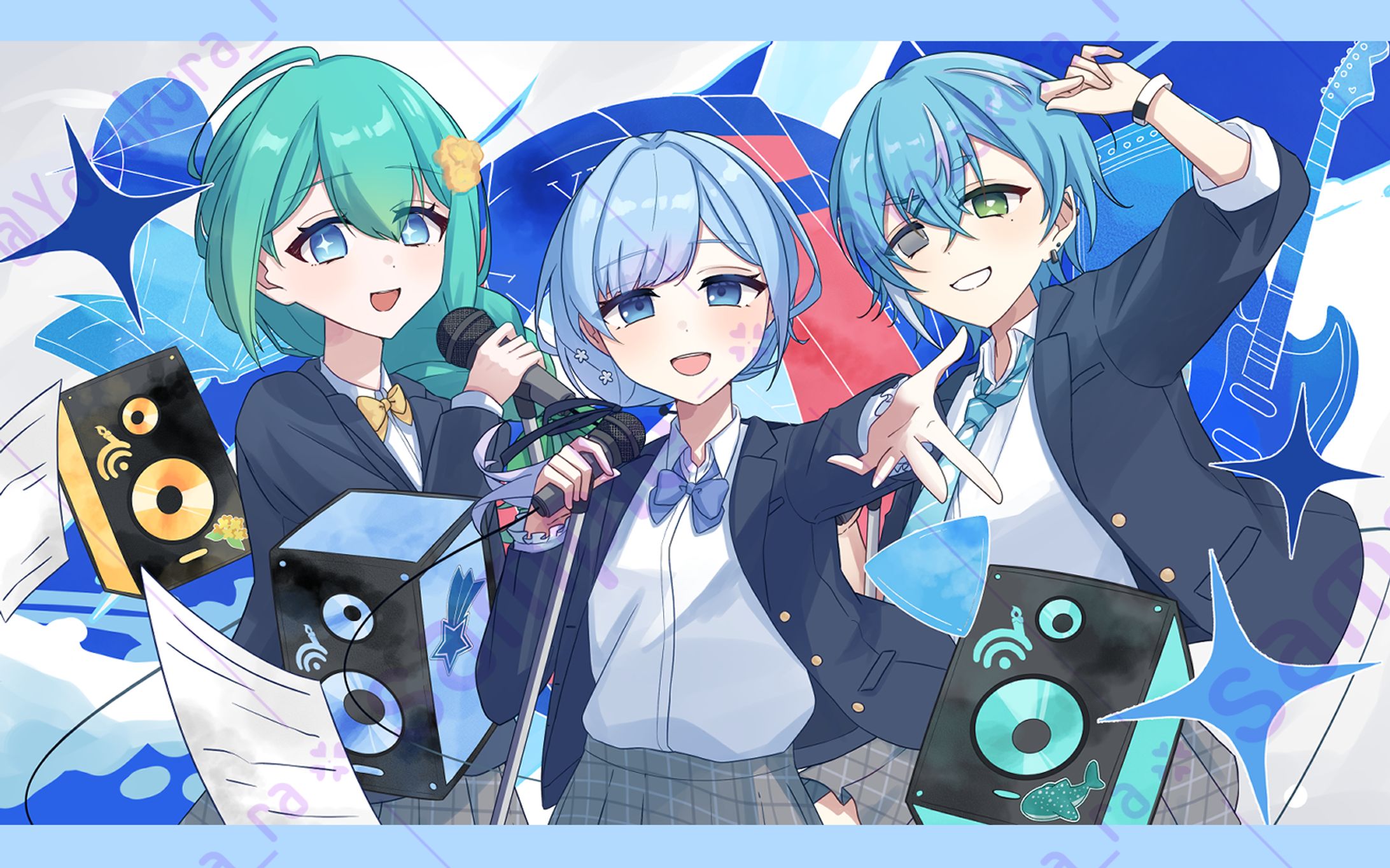 紬葵りん様×神平むつ様×エリン＝オリビア様 『共鳴クロニクル』cover-1