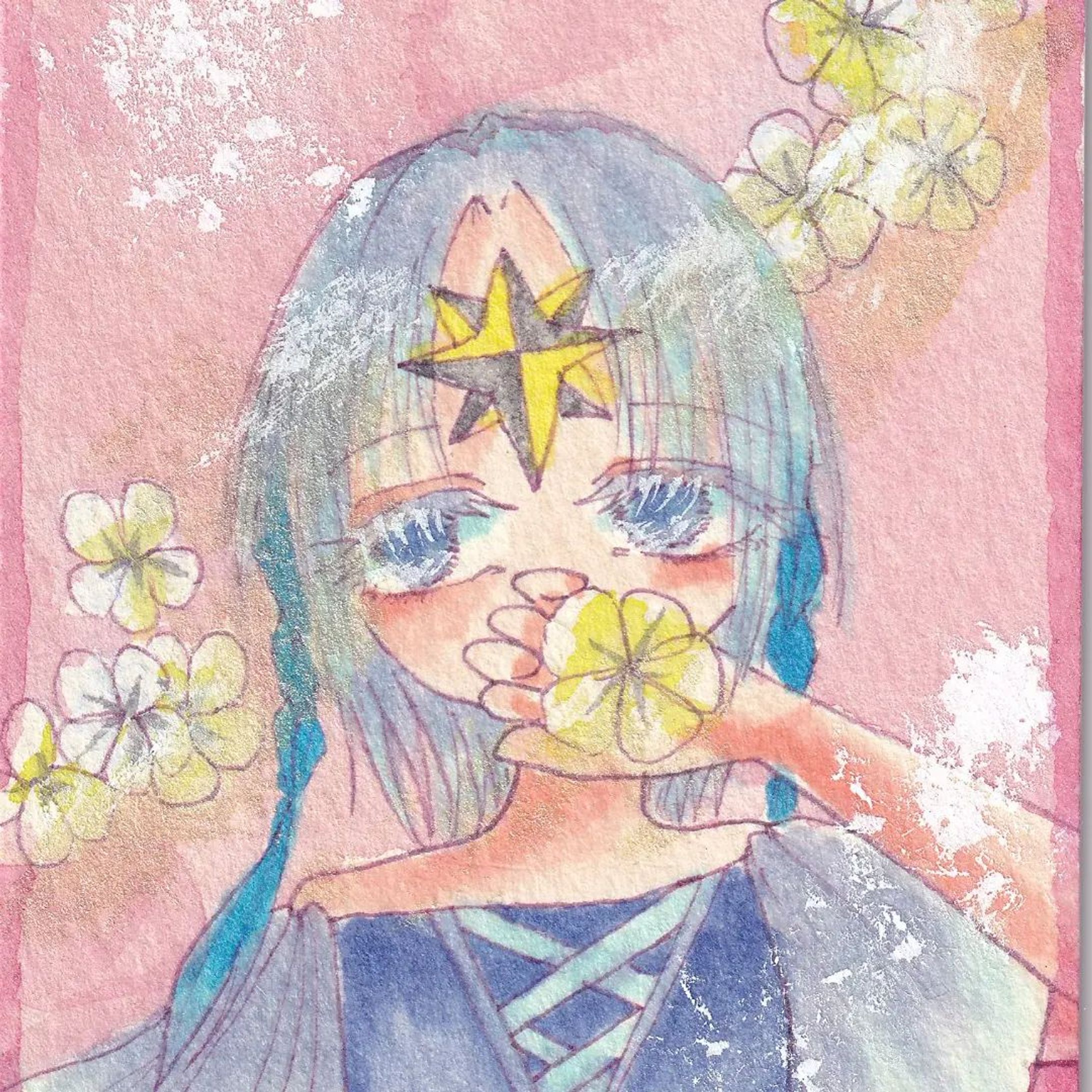 スキャナーが新しくなって、画質アップ。過去絵。アイオライトちゃん。
#art #イラスト #創作-1