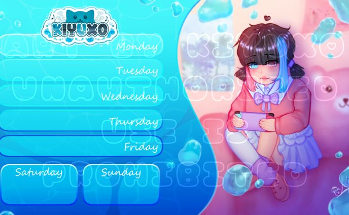 Stream Schedule - Bubbles
