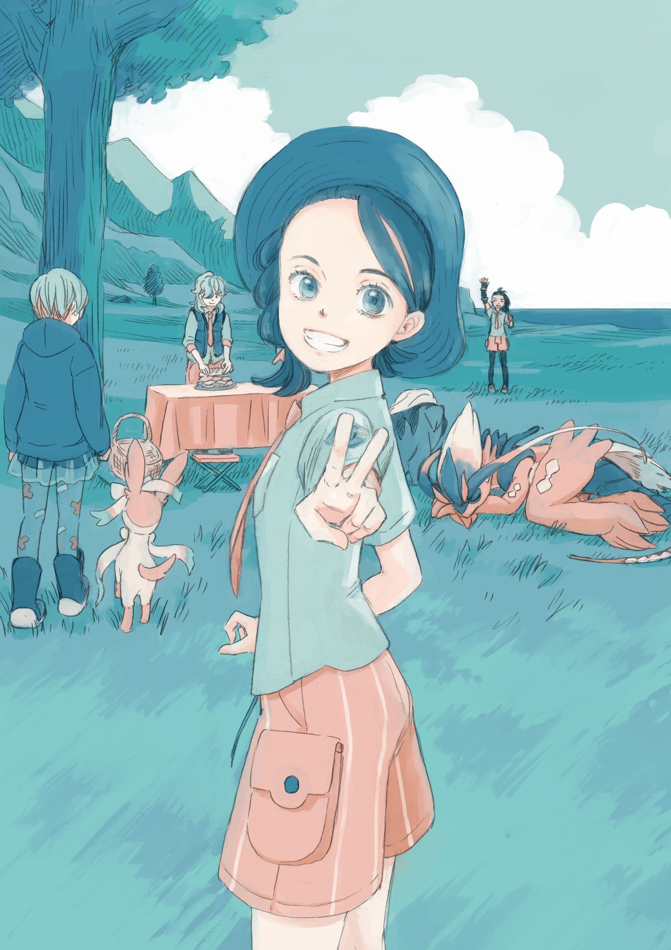 【ファンアート　イラスト、同人誌表紙　自主制作】『at the moment』-1