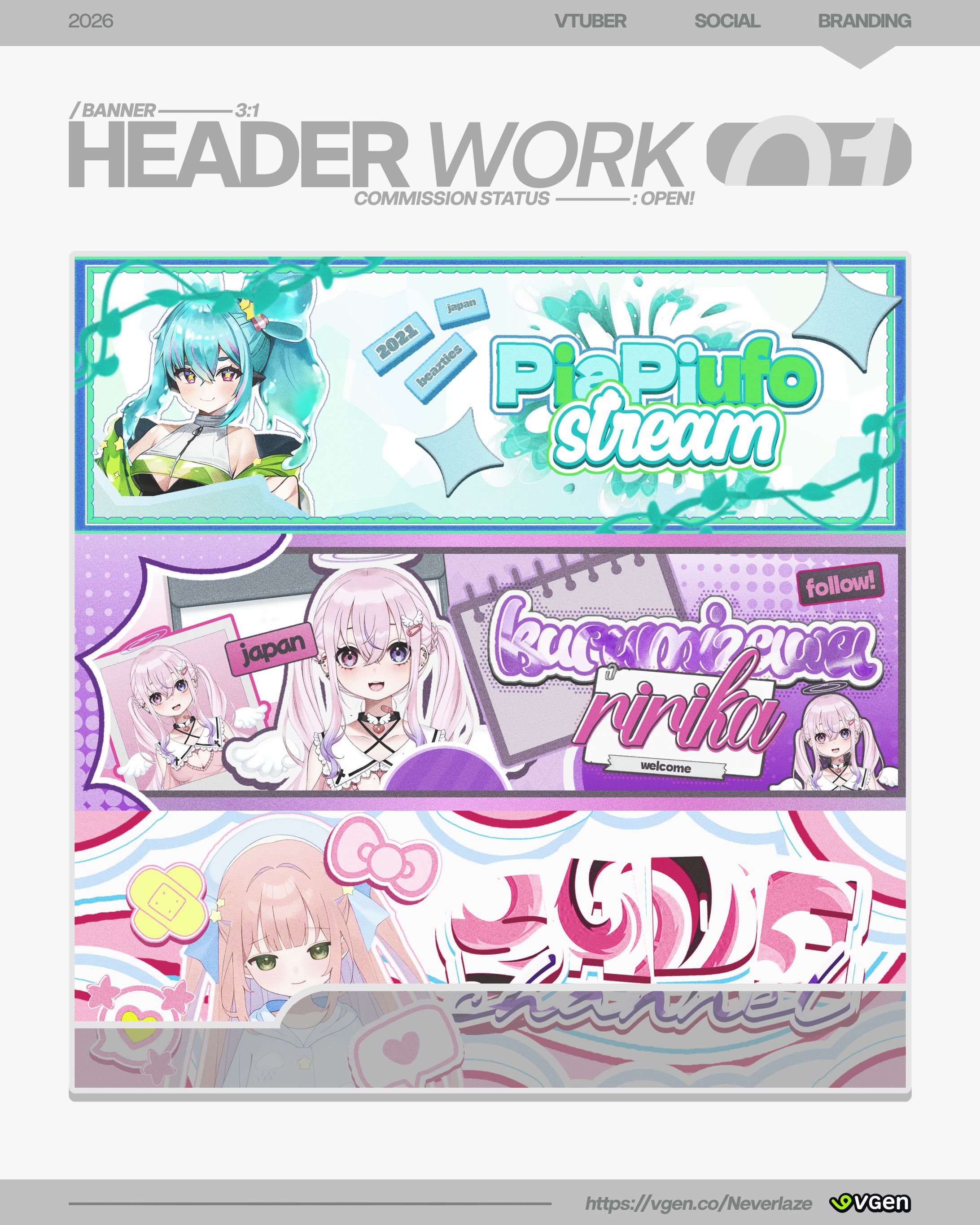 FAN MADE - VTUBER - BANNER SERIES 01-1