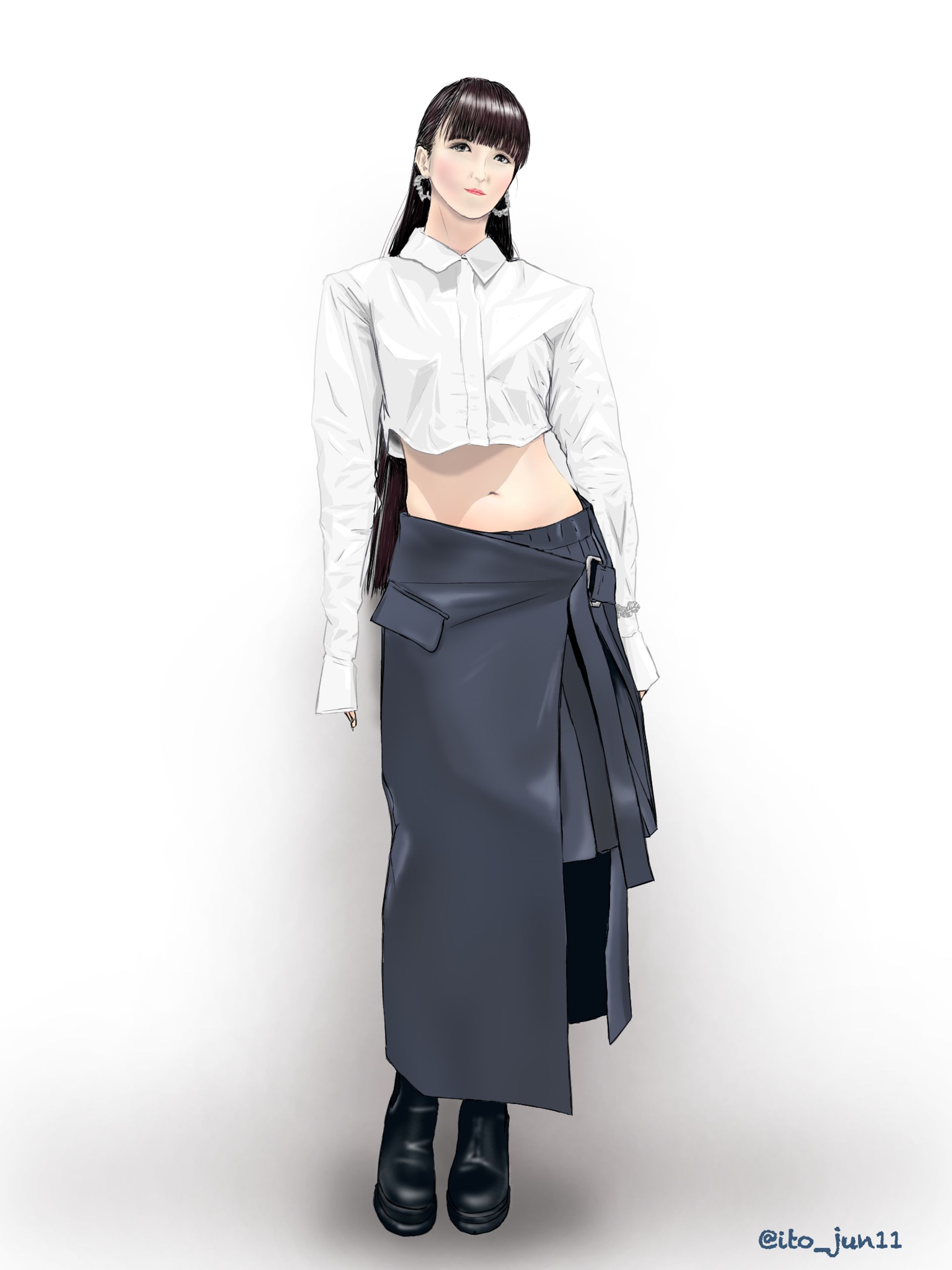 全身イラスト作例-1