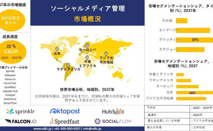 世界のソーシャルメディア管理産業の分析、成長、機会、動向概要 - 2025-2037年予測