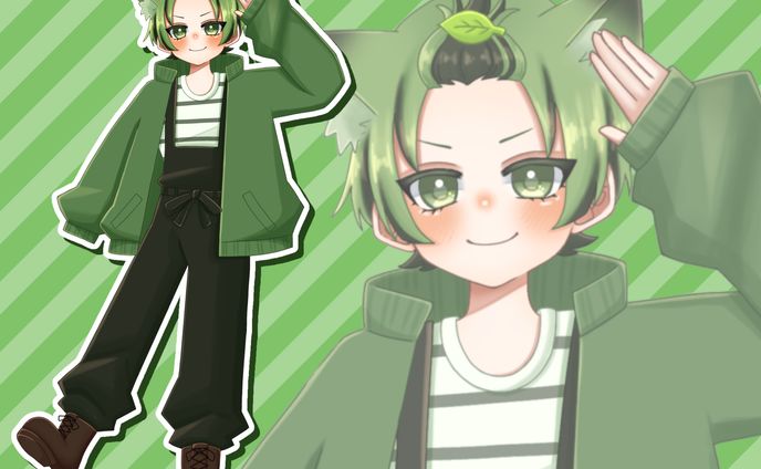 等身イラスト-イケ。
