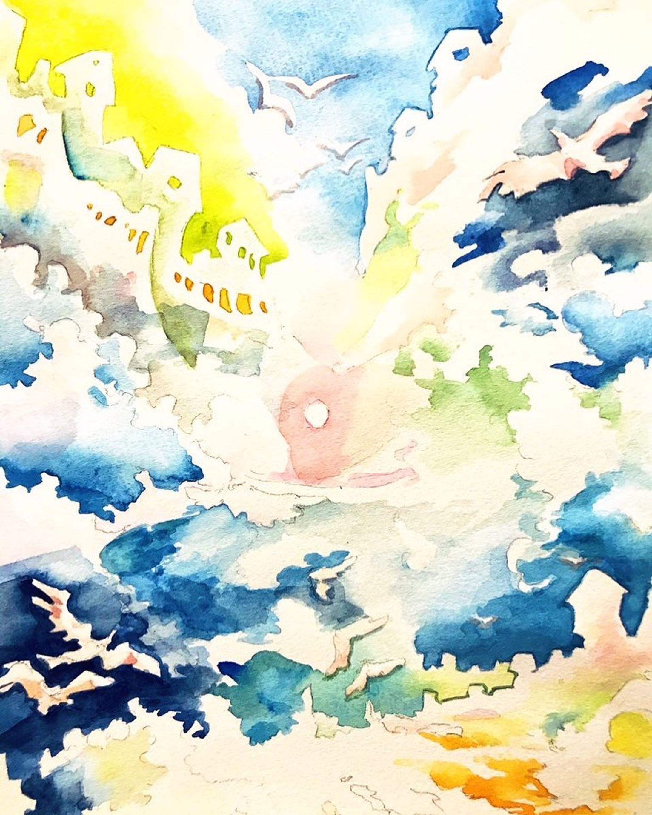 羽ばたく夢
#illustration #artwork #drawing #fantasyart #fantasyartists  #fantasylandscape #wotercolorpainting  #水彩 #イラスト #幻想風景 #ファンタジーイラスト #イラストグラム #夢-1