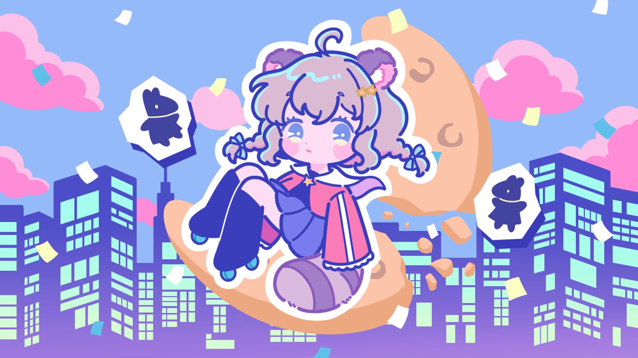 綿野ねまき様　歌ってみたMVイラスト-1