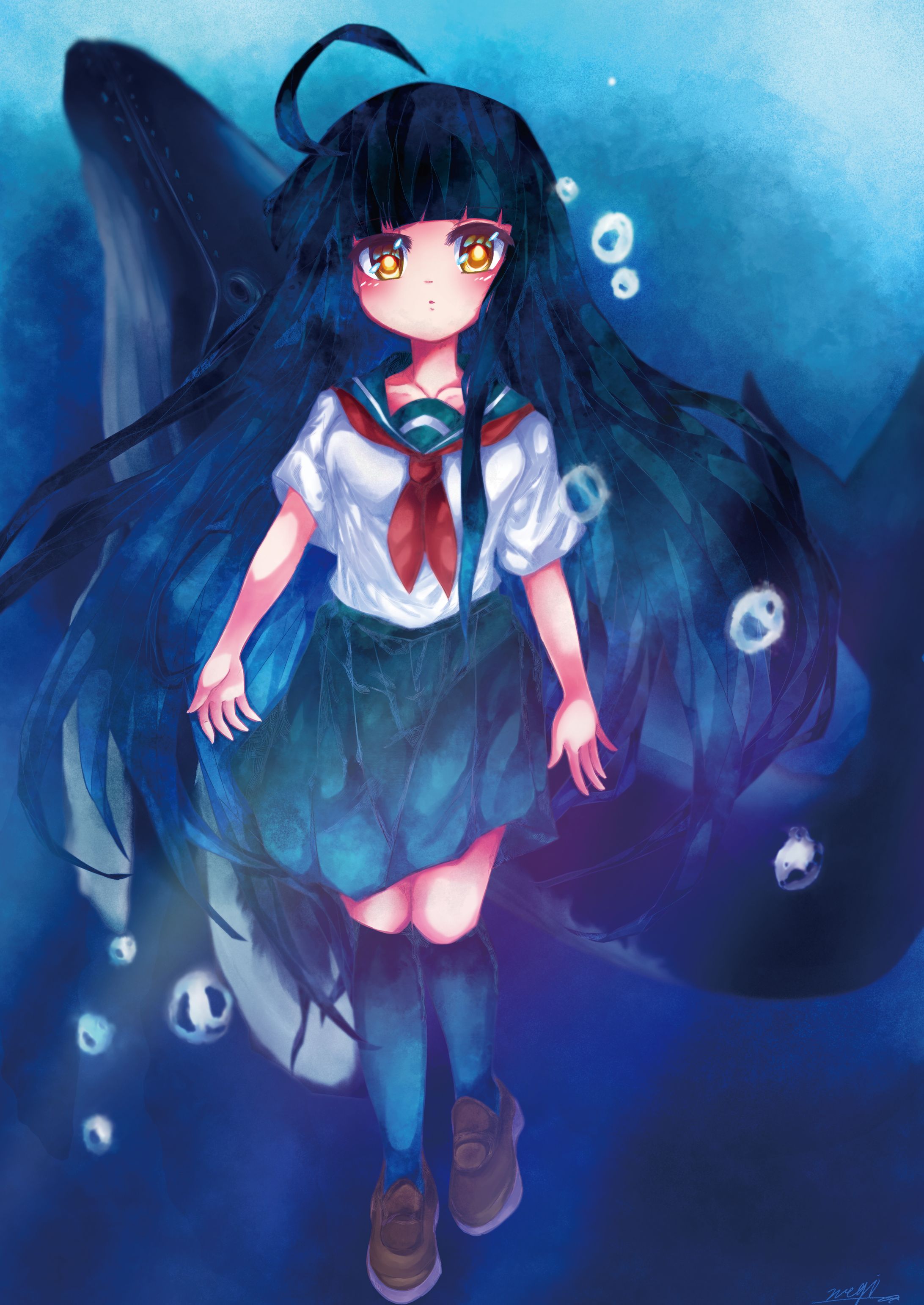海と少女-1