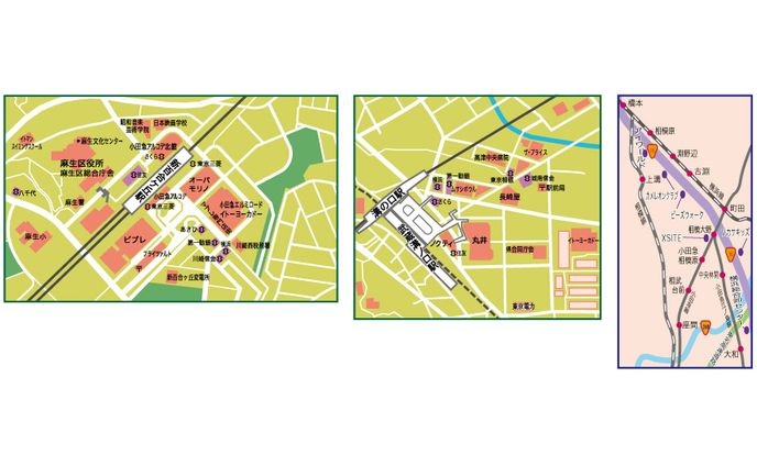 まっぷる「神奈川」地図（一部抜粋）