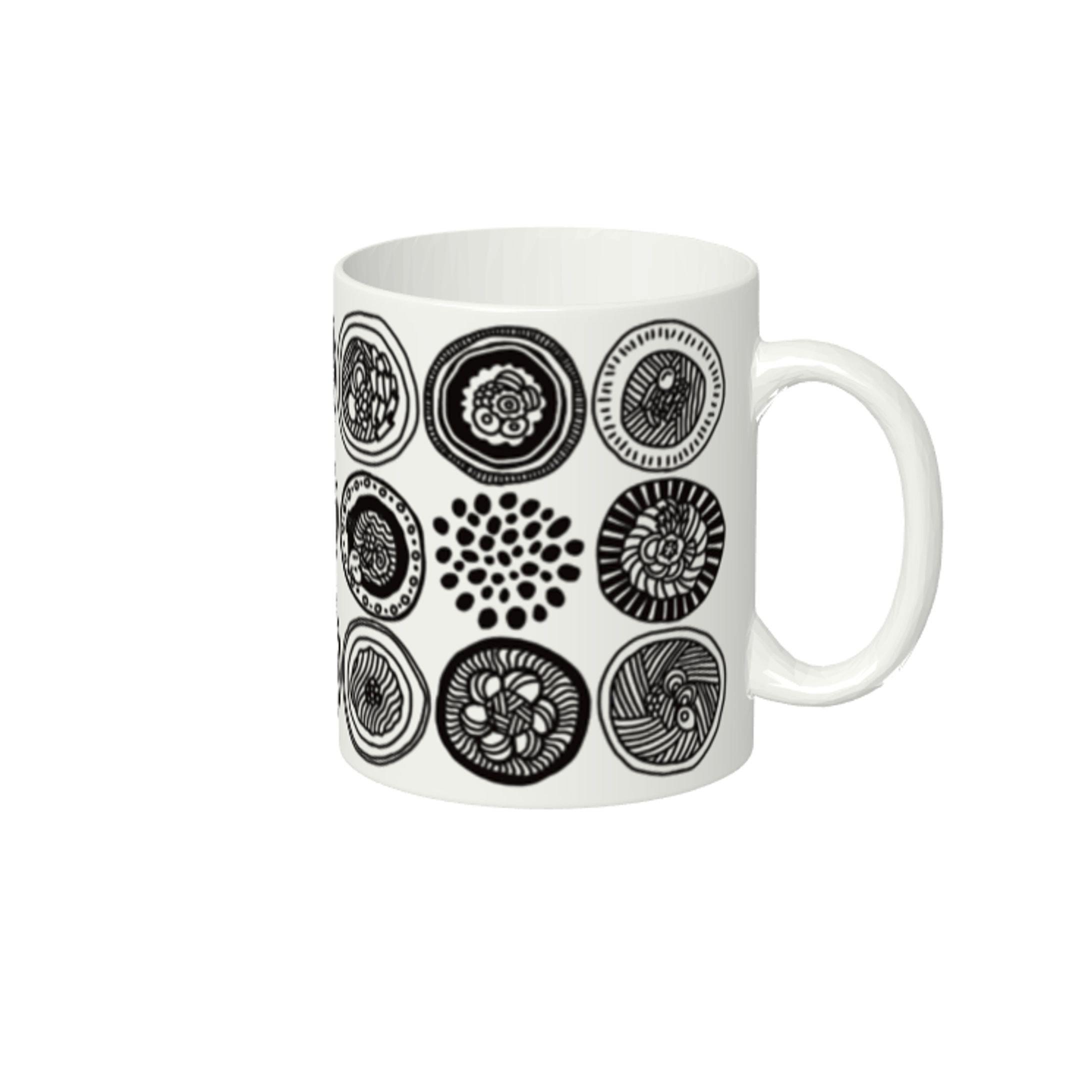 北欧風とみせかけてラーメン柄の仲良しフーフMUG-1