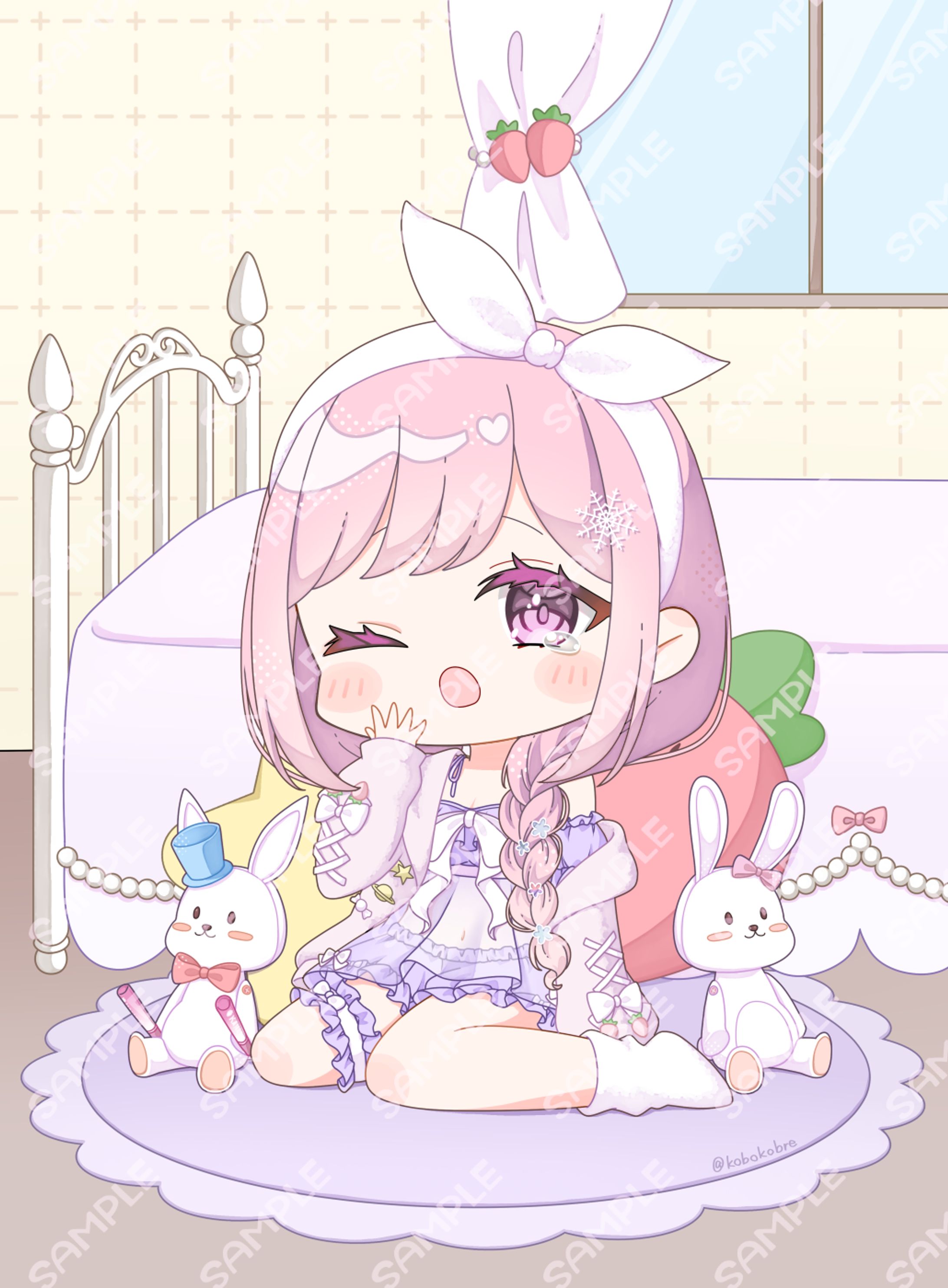 【淡雪花奏様】新衣装グッズ用イラスト-1