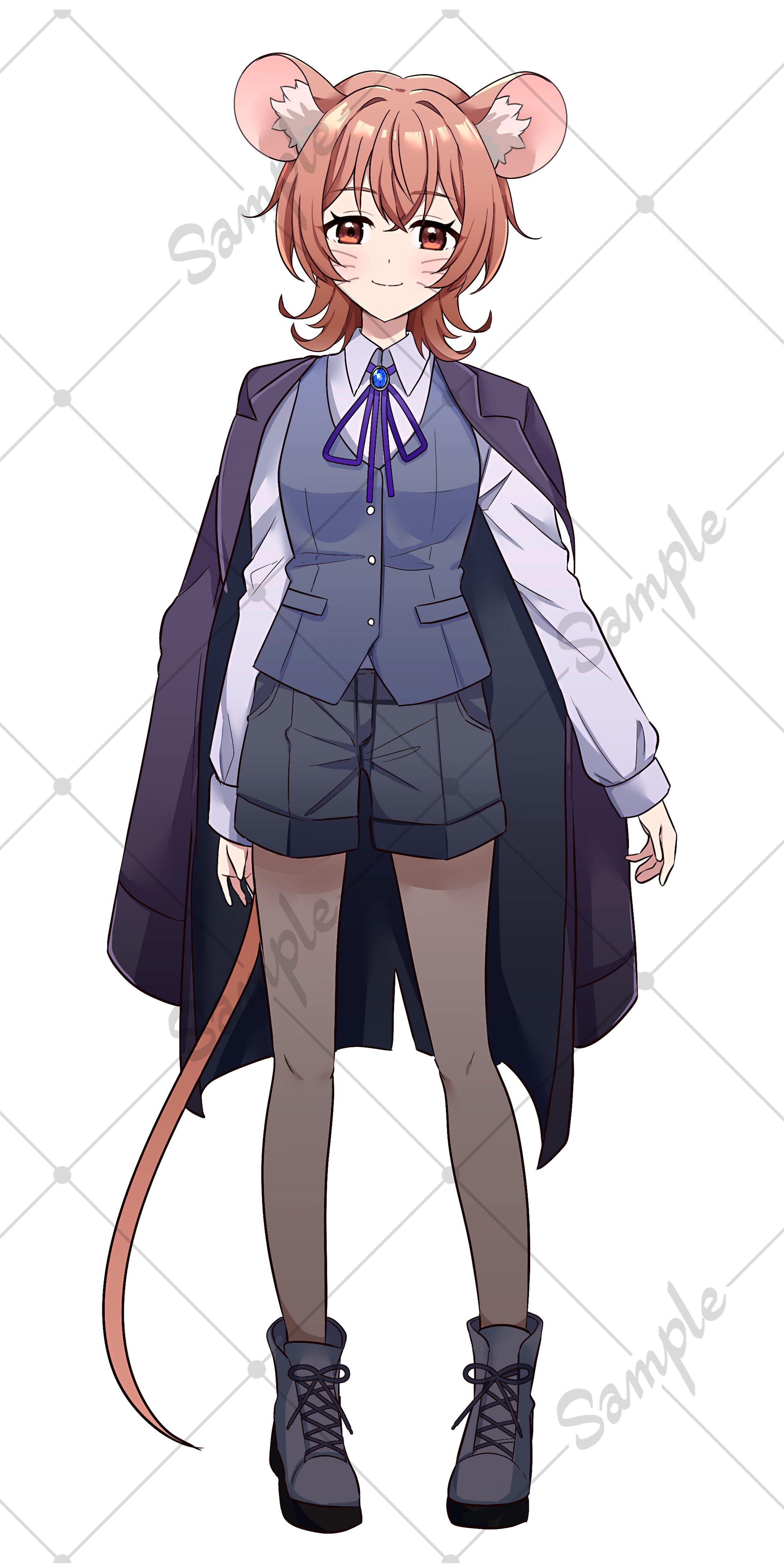 ねずみの耳の女性-1