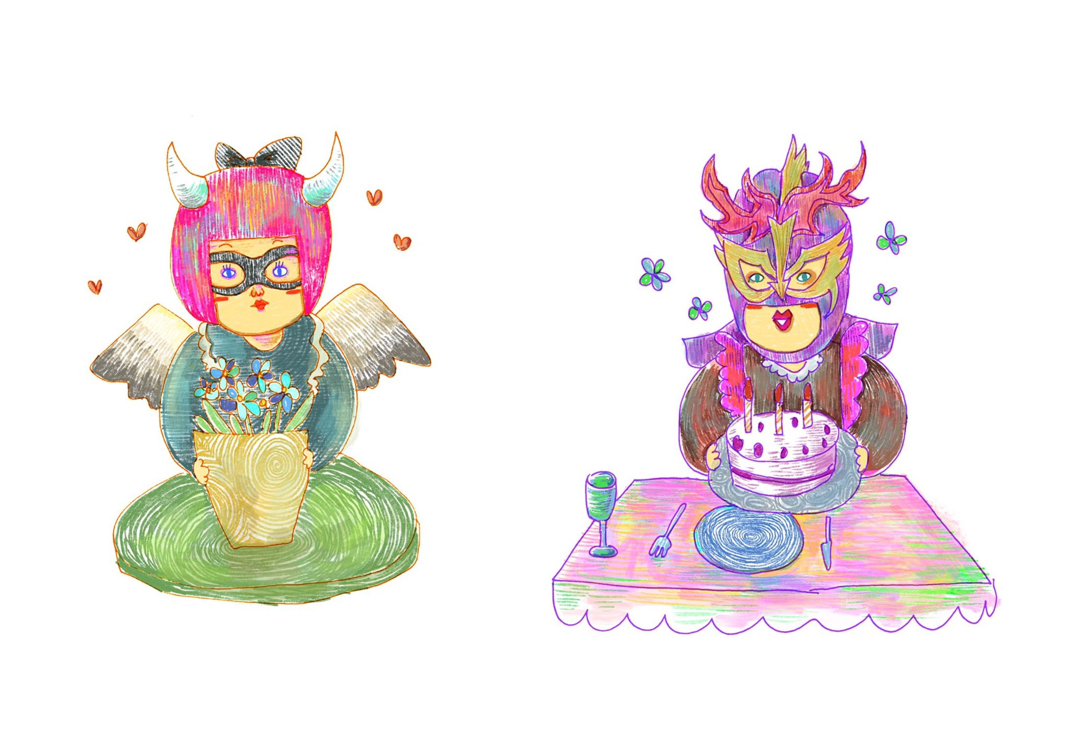 アネゴーの塗り絵にGUTSが色塗りしてくれたぞ！！！！-1