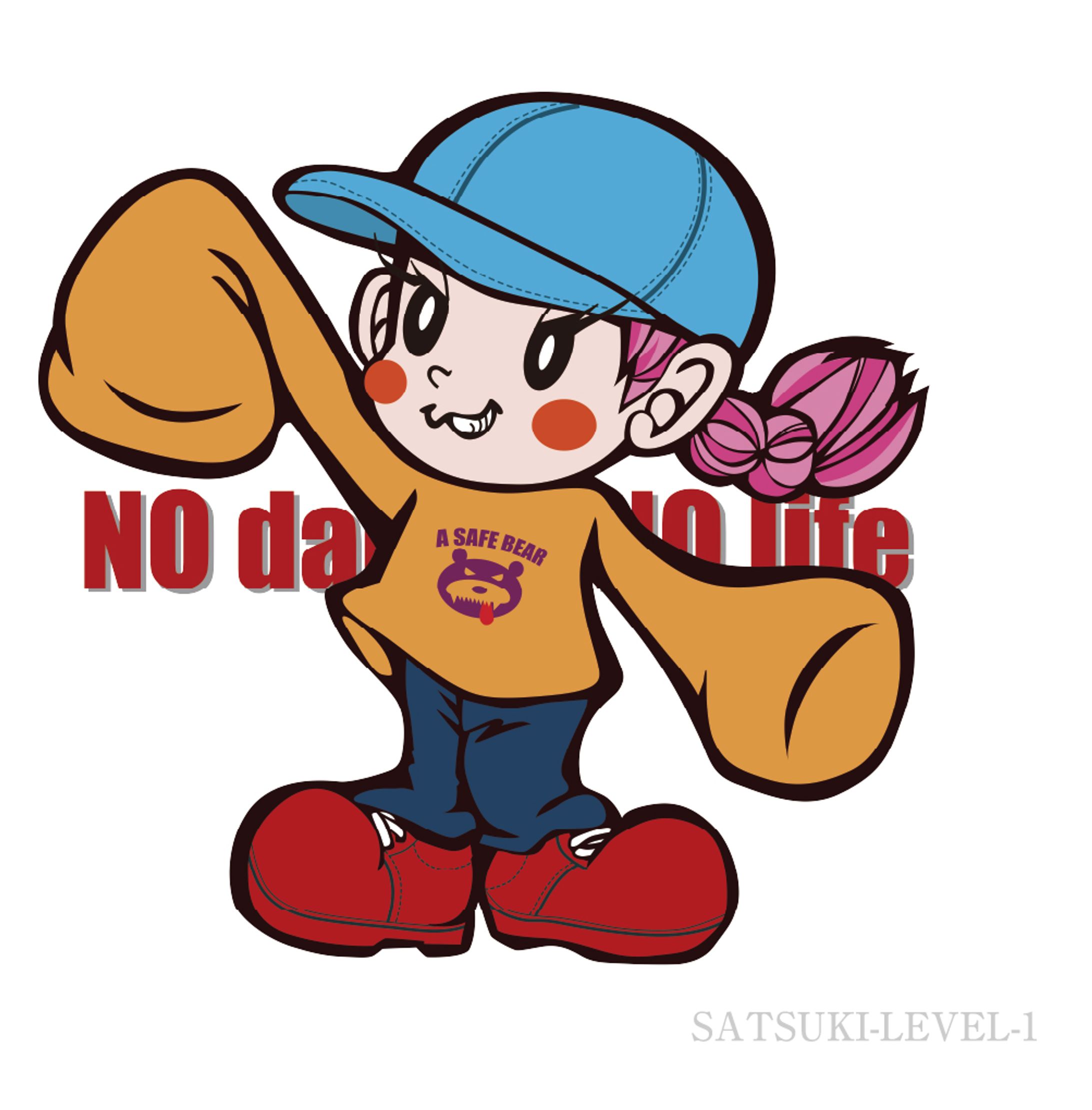 pop × Street ダンスキャラ 押しTシャツ用イラスト-1