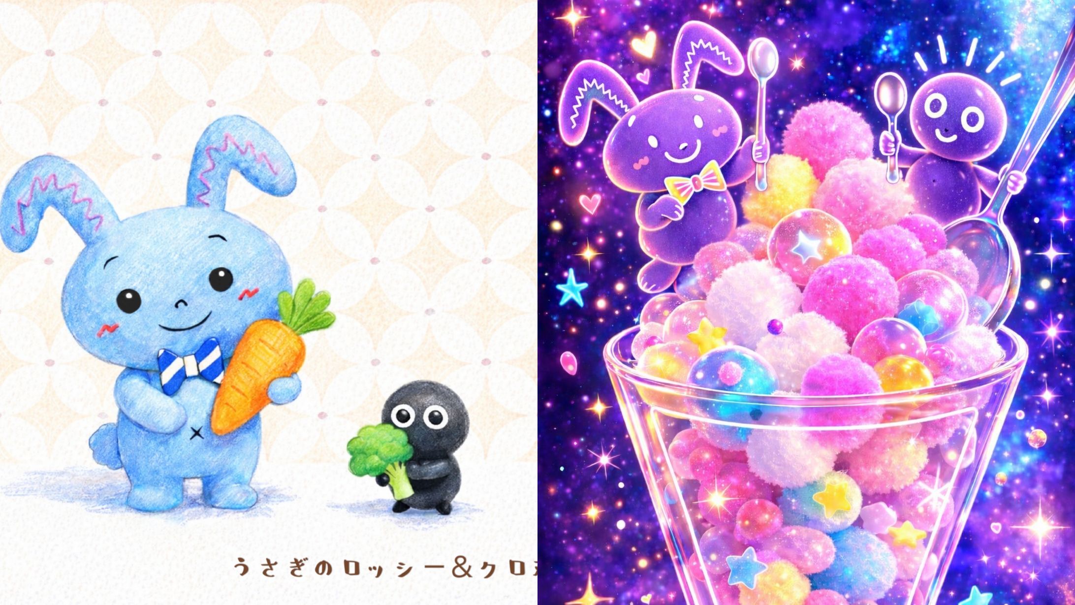 うさぎのロッシ－＆クロ丸-1