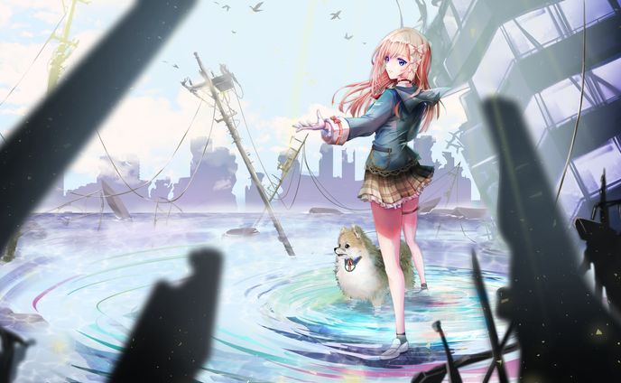 Vtuber様コンテスト用イラスト＆背景