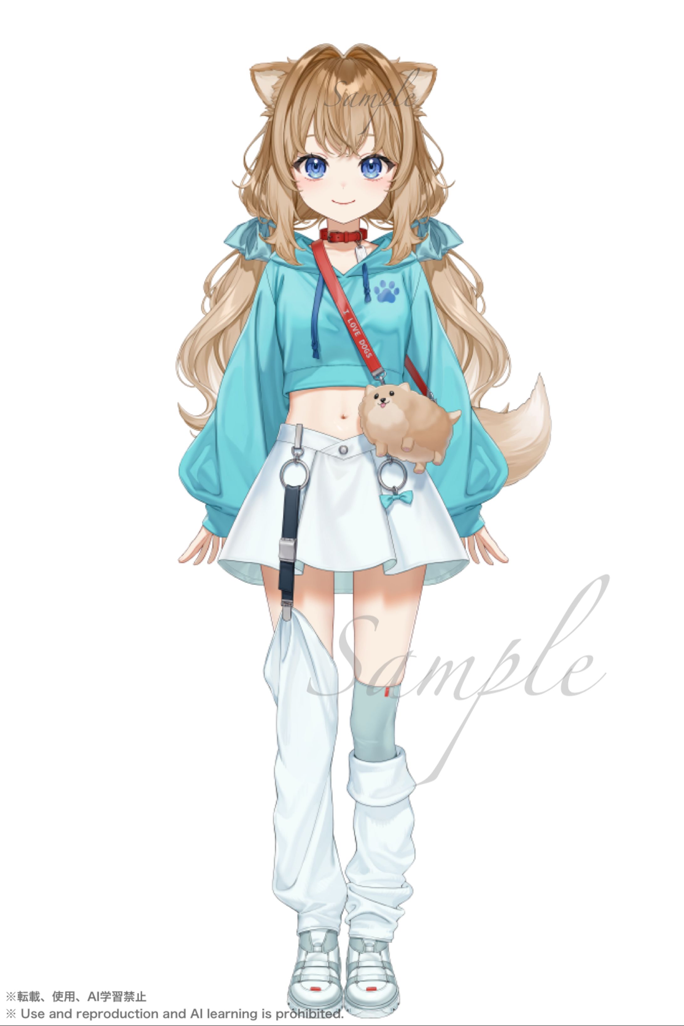 Vtuber「戌井ぽめら」様Live2Dパーツ分け立ち絵担当-1