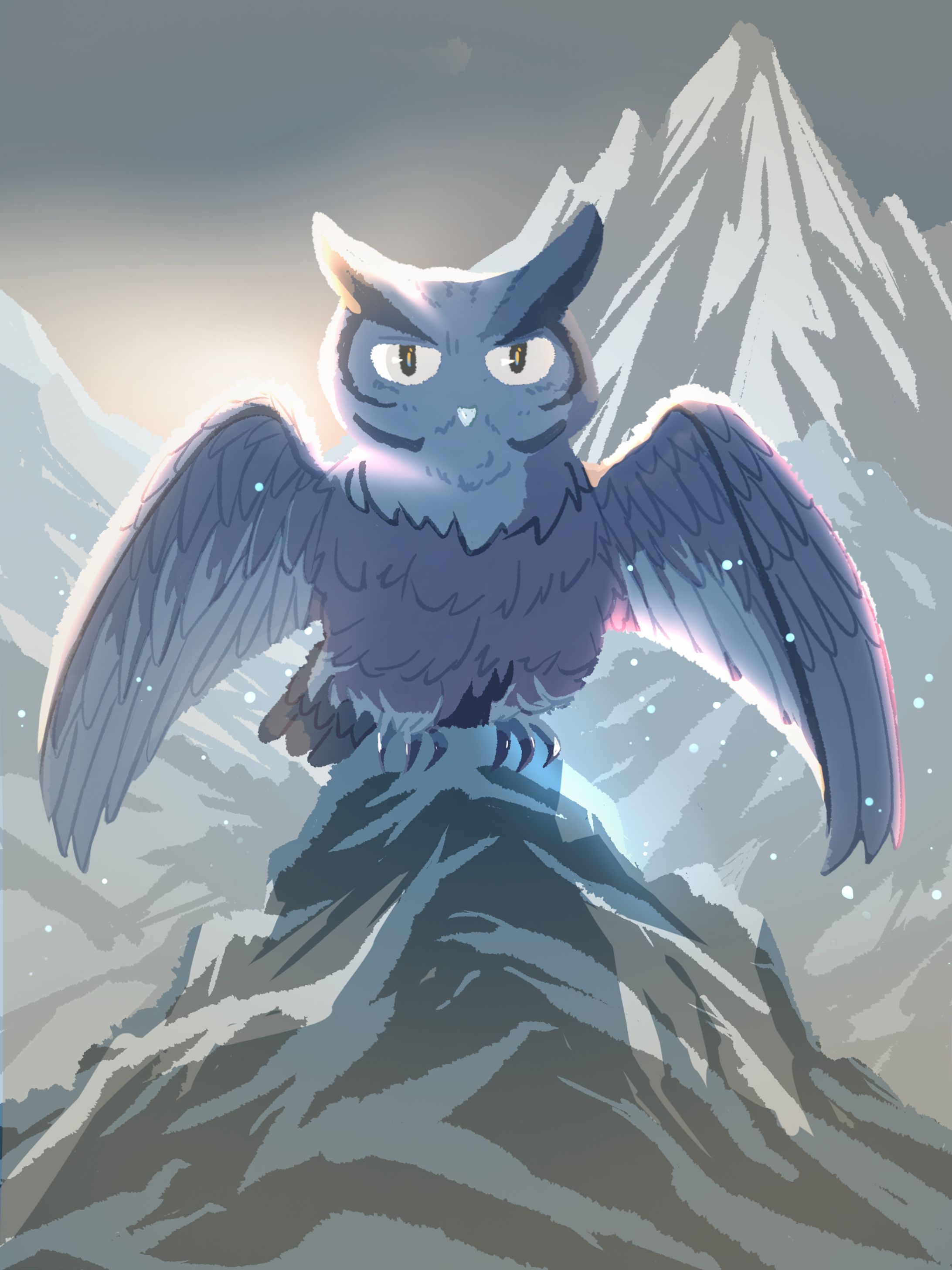 進む世界を見守る、冬の瞳-1