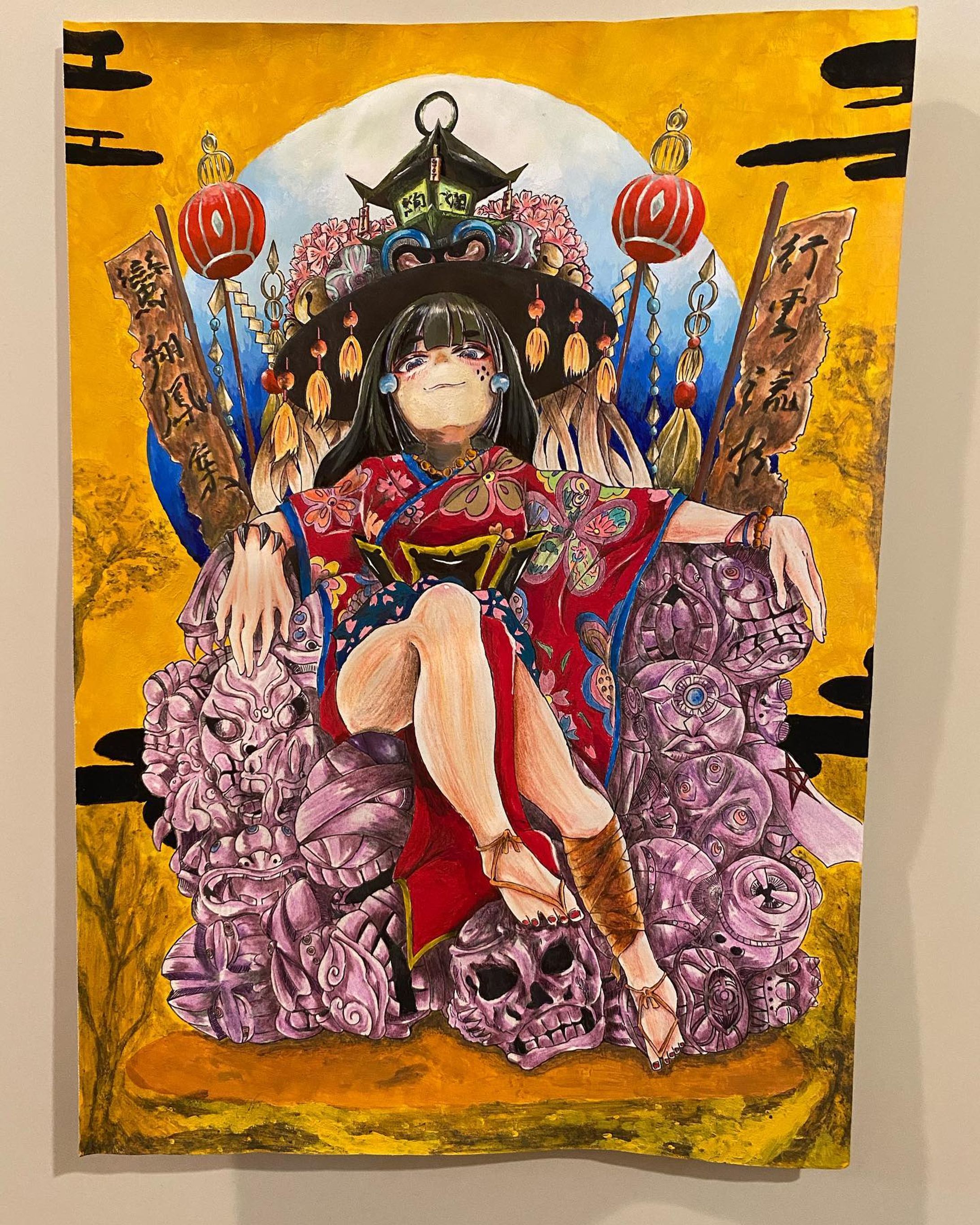 アナログでの創作絵はかなり久しぶり。
和風で煌びやかで生意気そうな子です、日本画っぽく仕上げたつもりなのでそういう風に見えてたら成功。

使った画材は、アクリル絵具、コピック、ボールペン、鉛筆、色鉛筆、グラファイト鉛筆、膠の家にあるアナログ画材全部もりもり乗せ😄

#illustration #アナログ絵#アナログイラスト#絵描きさんと繋がりたい #創作絵#日本画#和風イラスト#七原しえさんの作品が好き-1