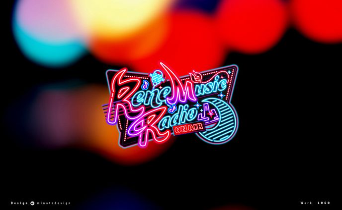 龍ヶ崎リン様の深夜ラジオ RMR ロゴデザイン