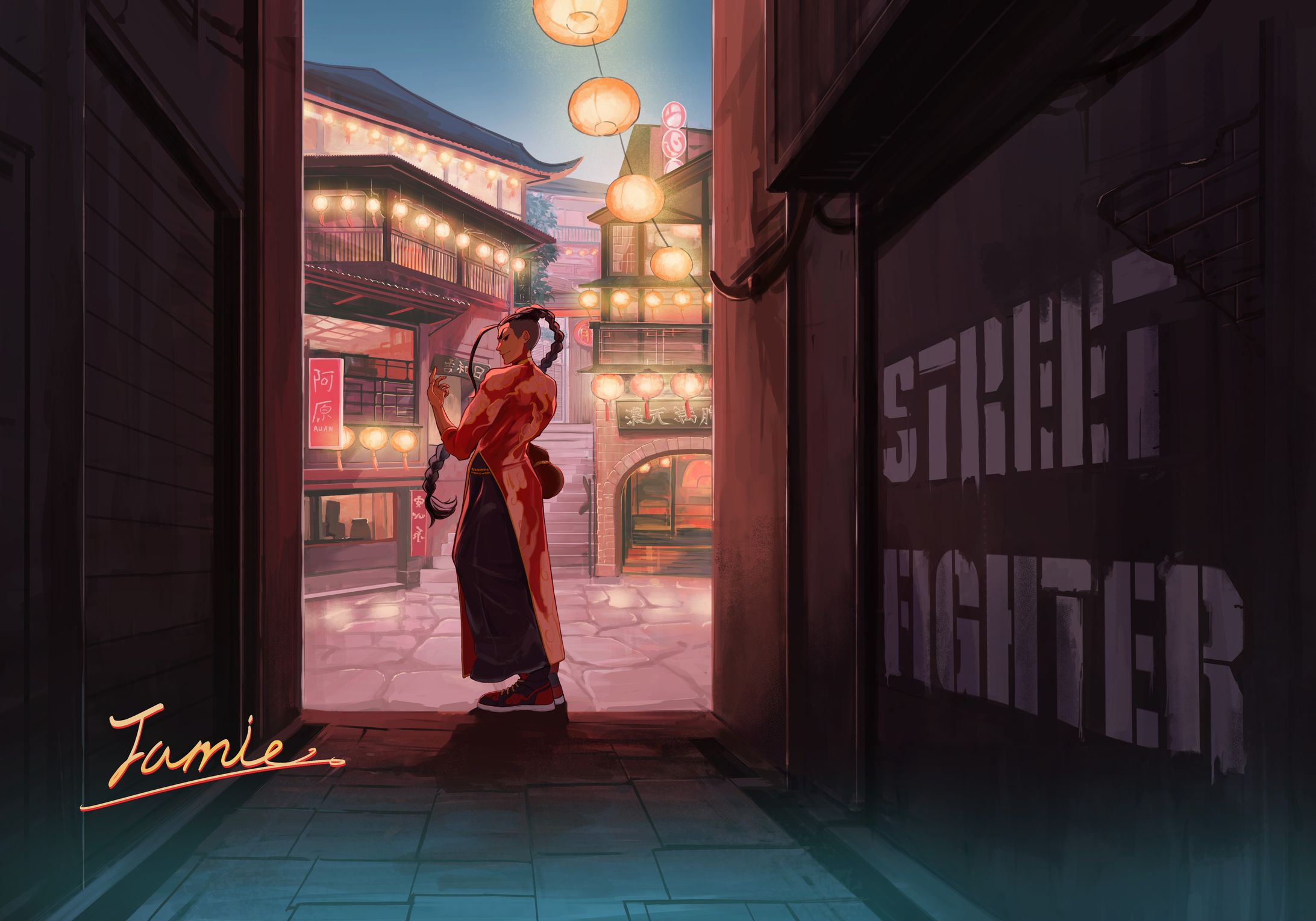 ファンアート　ストリートファイター6　ジェイミー-1