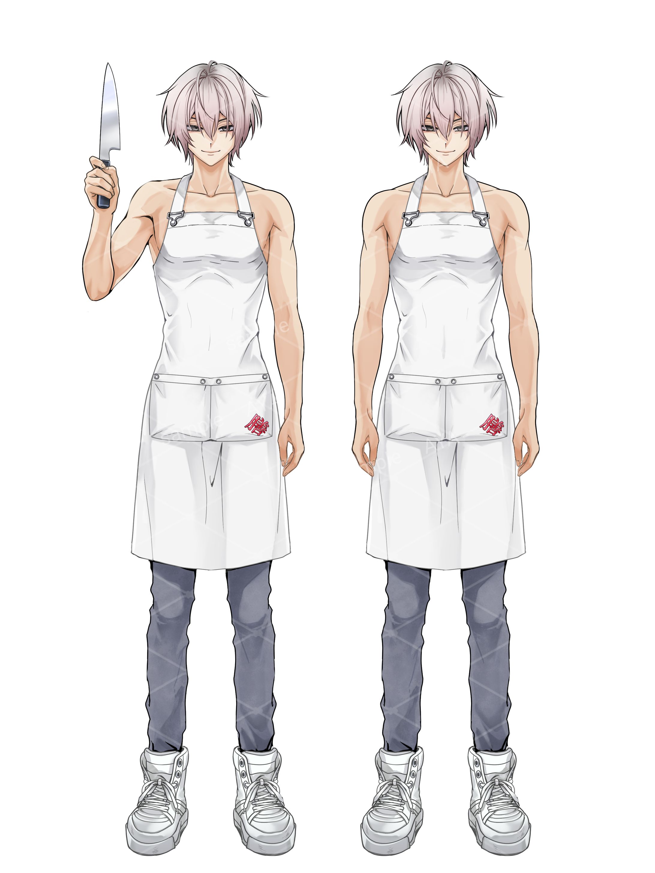 男性キャラ立ち絵デザイン＋表情差分-1