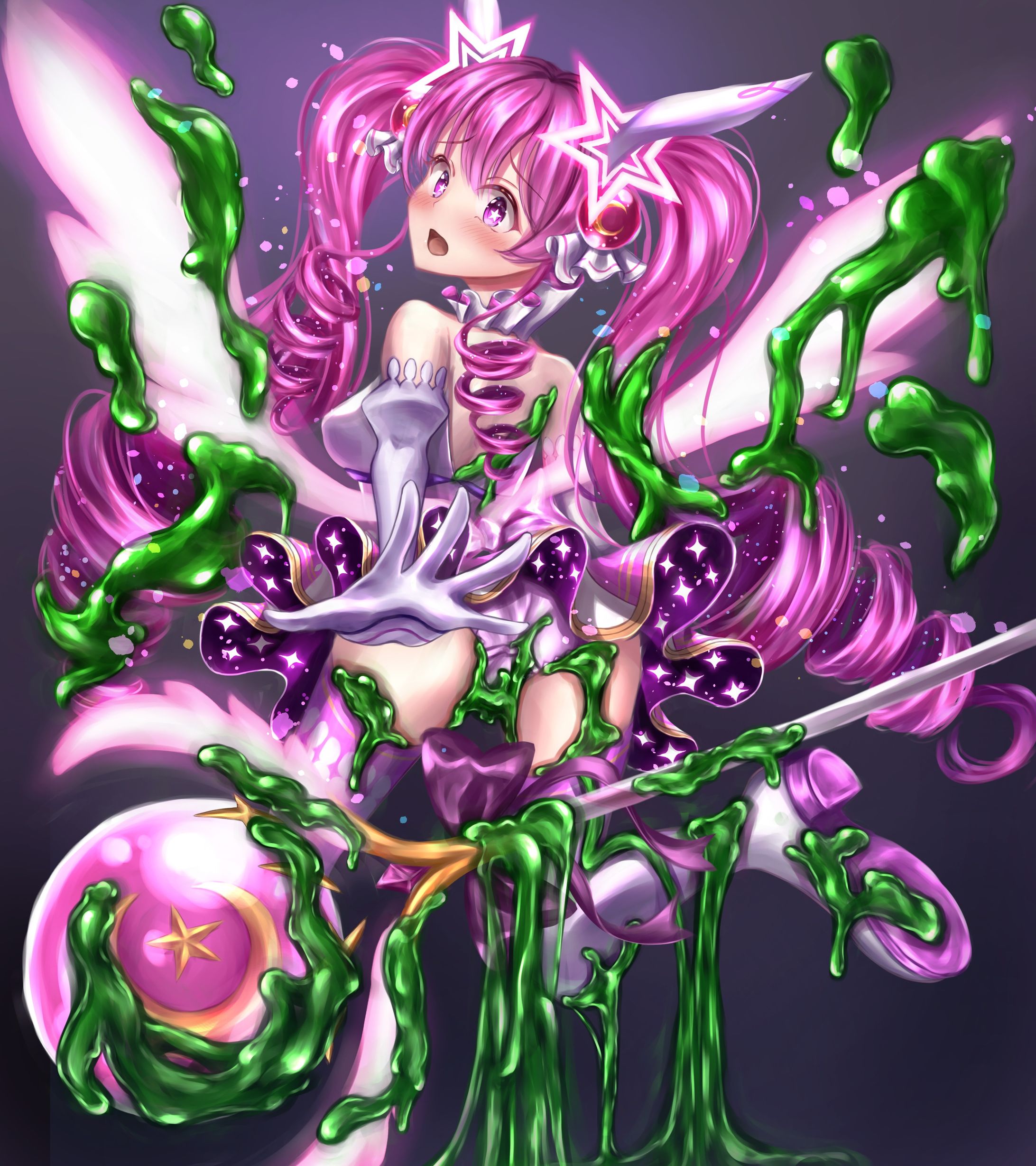 スライムに喘ぐ魔法少女-1