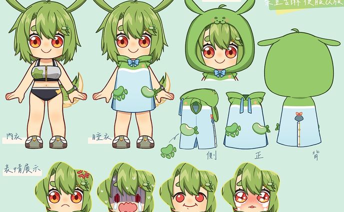 作曲、character art