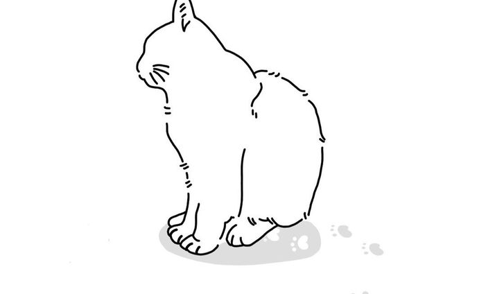 イラスト作成、線画