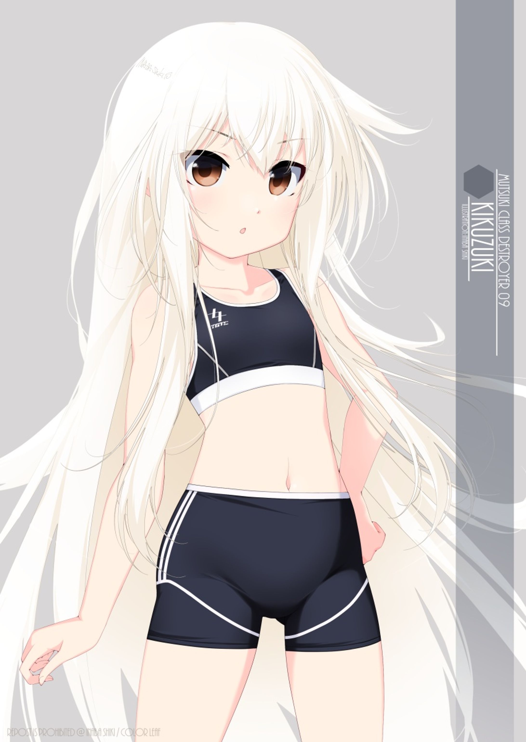 水着艦娘「菊月(艦これ)」220818＜追記：220826＞-1