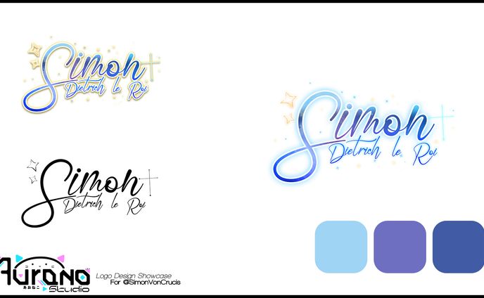 Simon Vtuber Logo Design
