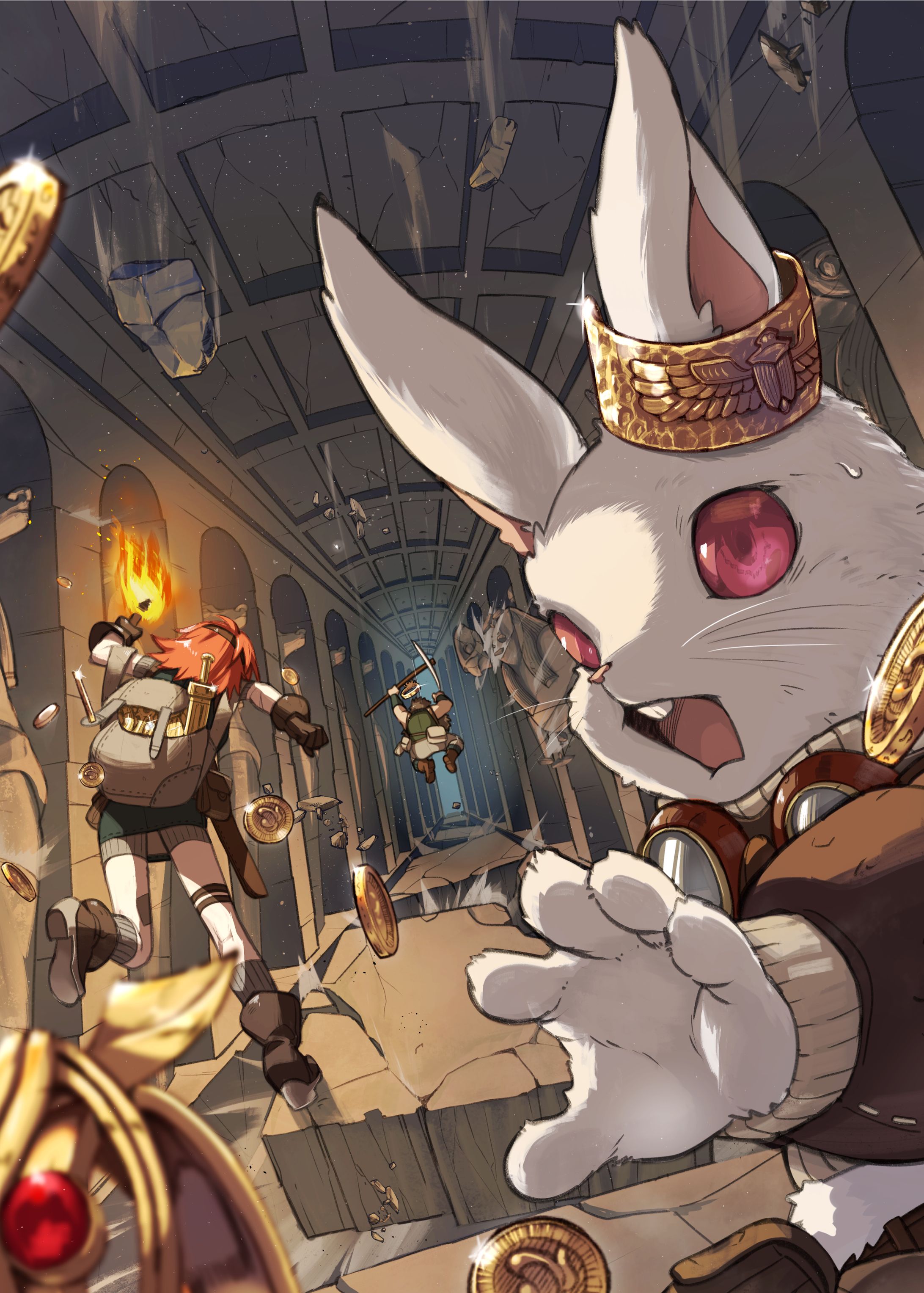 富士見書房 ソード・ワールド2.5スタートガイド 盗掘の谷ソラーグ 口絵イラスト-1