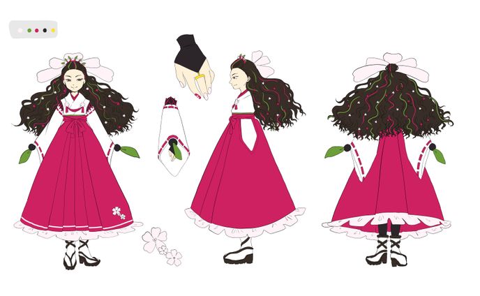【キャラデザ】桜イメージキャラクター
