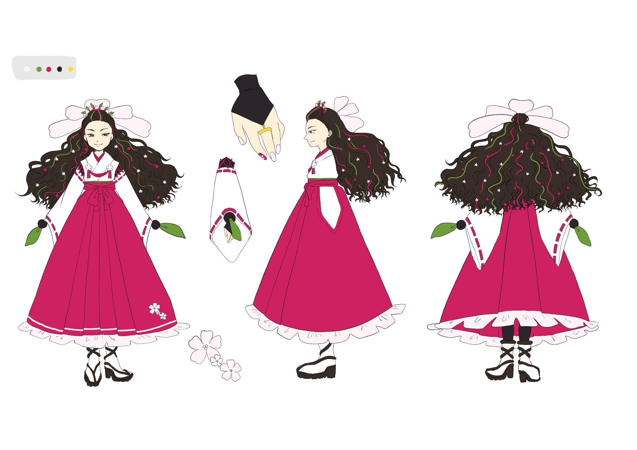 【キャラデザ】桜イメージキャラクター-1