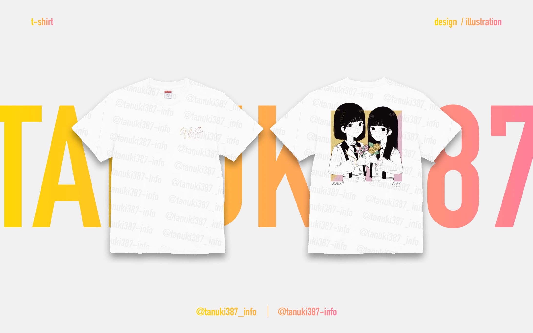【 Tシャツ 】西野さん橋本さん5周年企画委員様-1