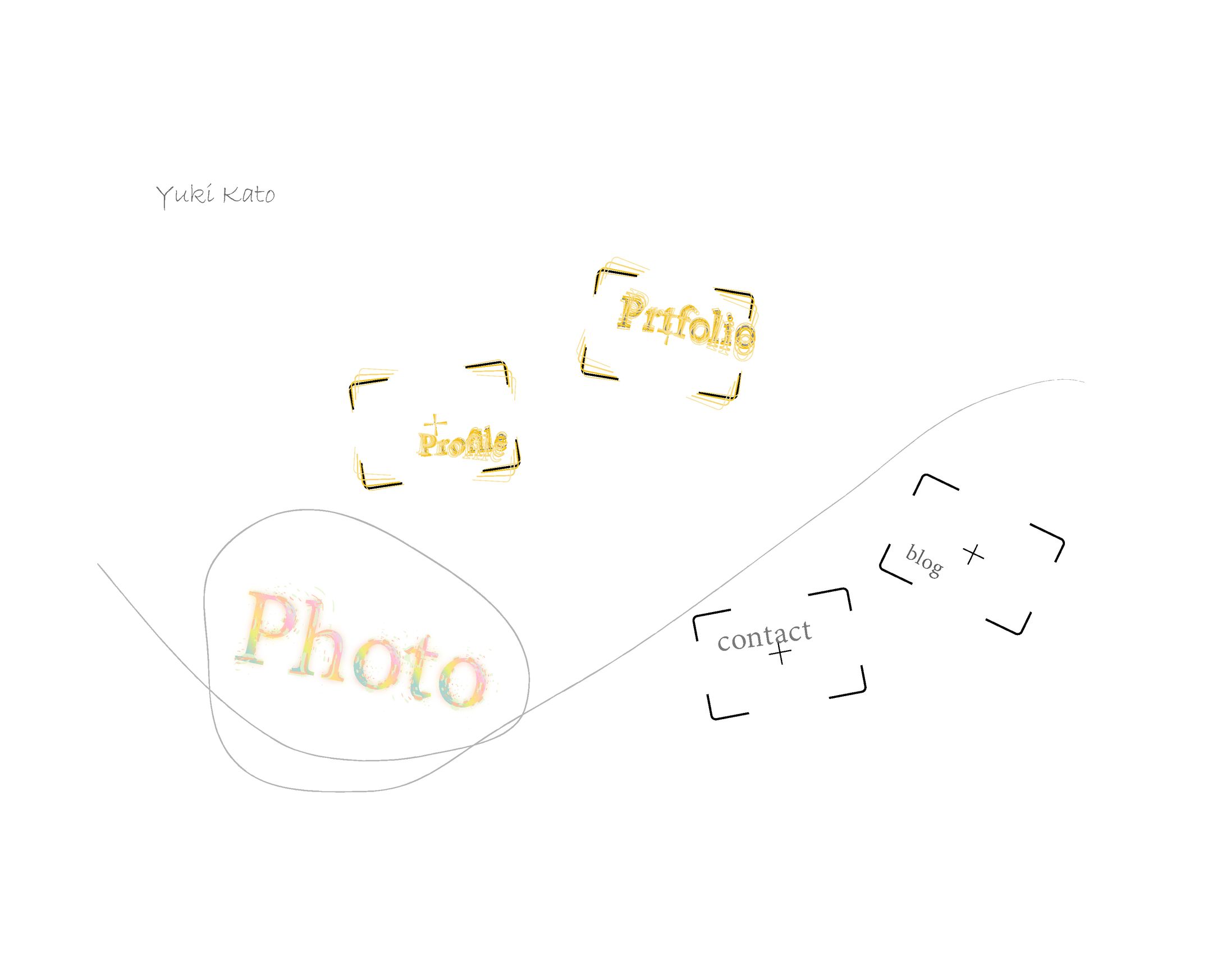 写真家 portfolioサイトデザイン案②-1