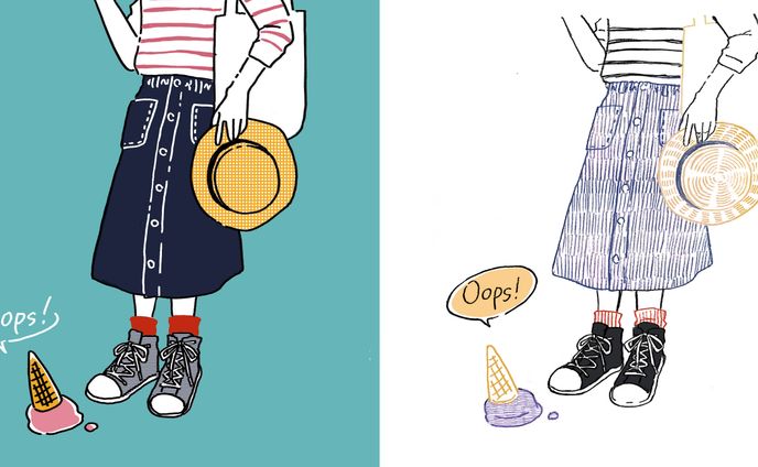 【ファッションイラスト】oops！
