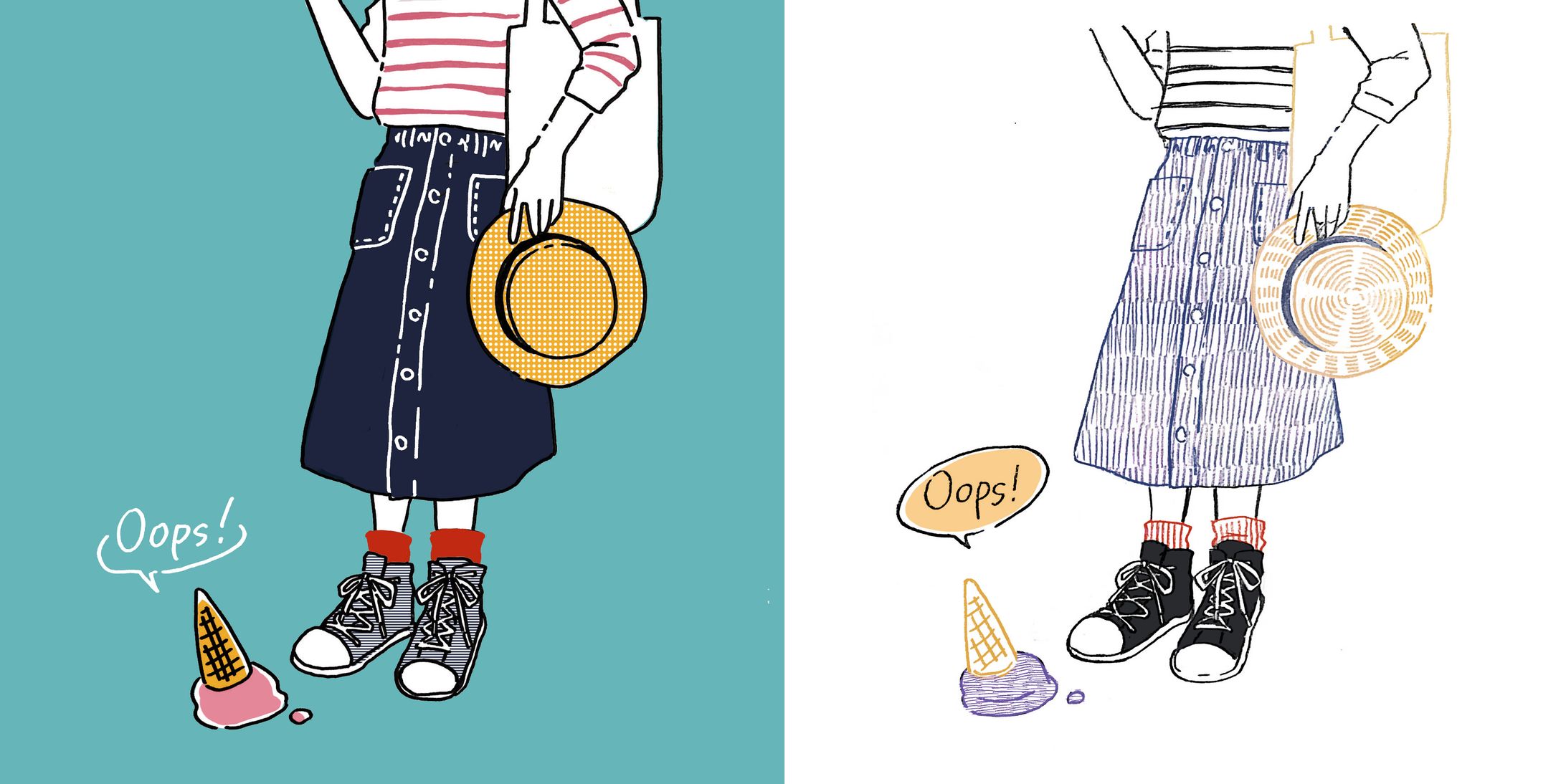 【ファッションイラスト】oops！-1