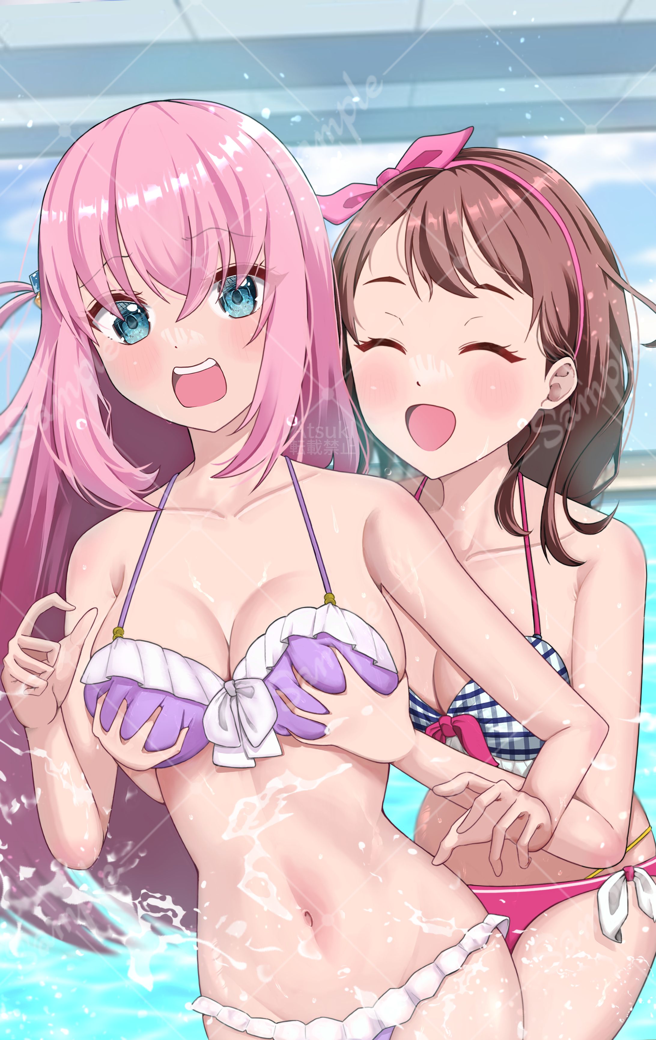 【ご依頼】一枚絵　腰上女の子2人分-1