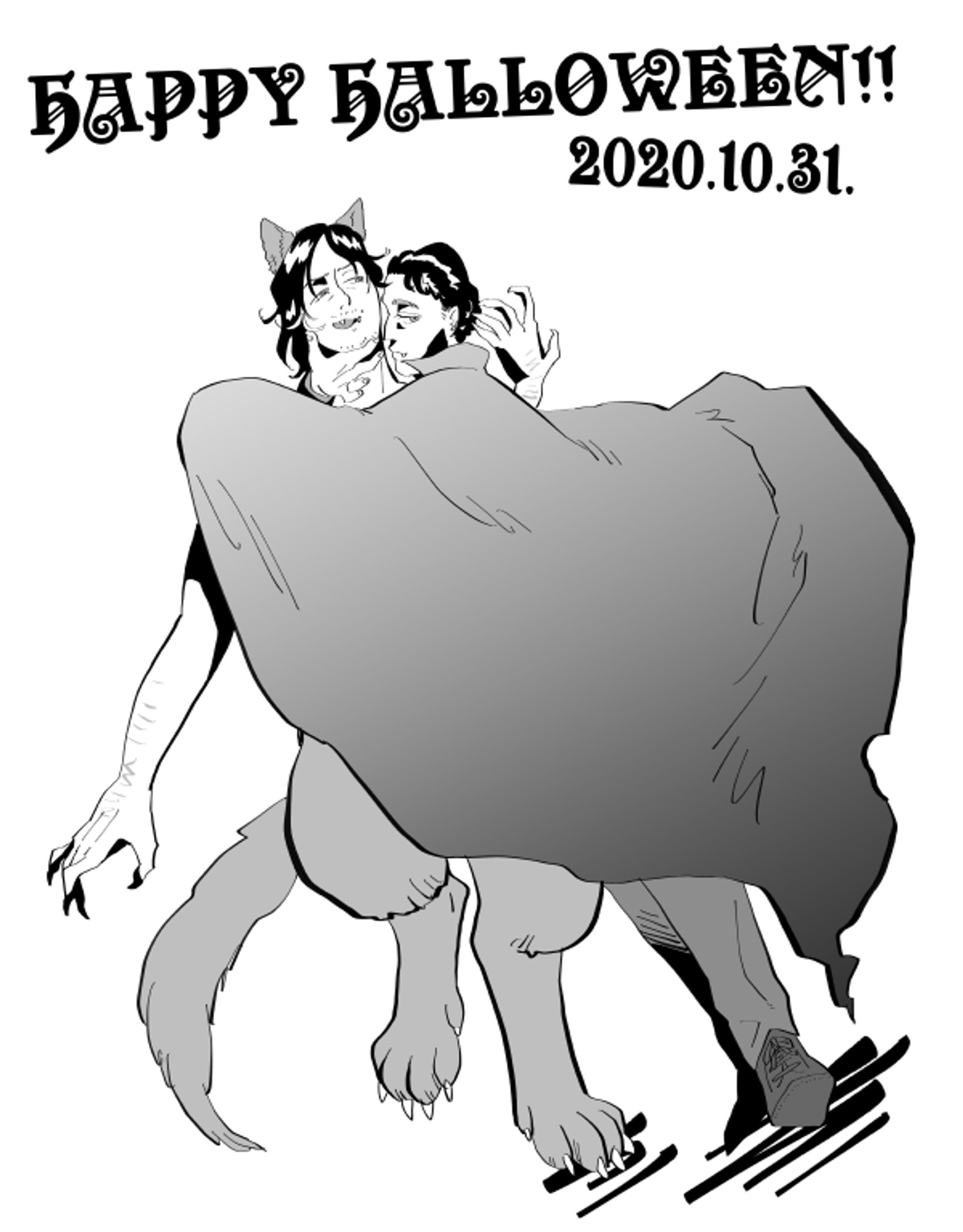 モノクロイラスト-1