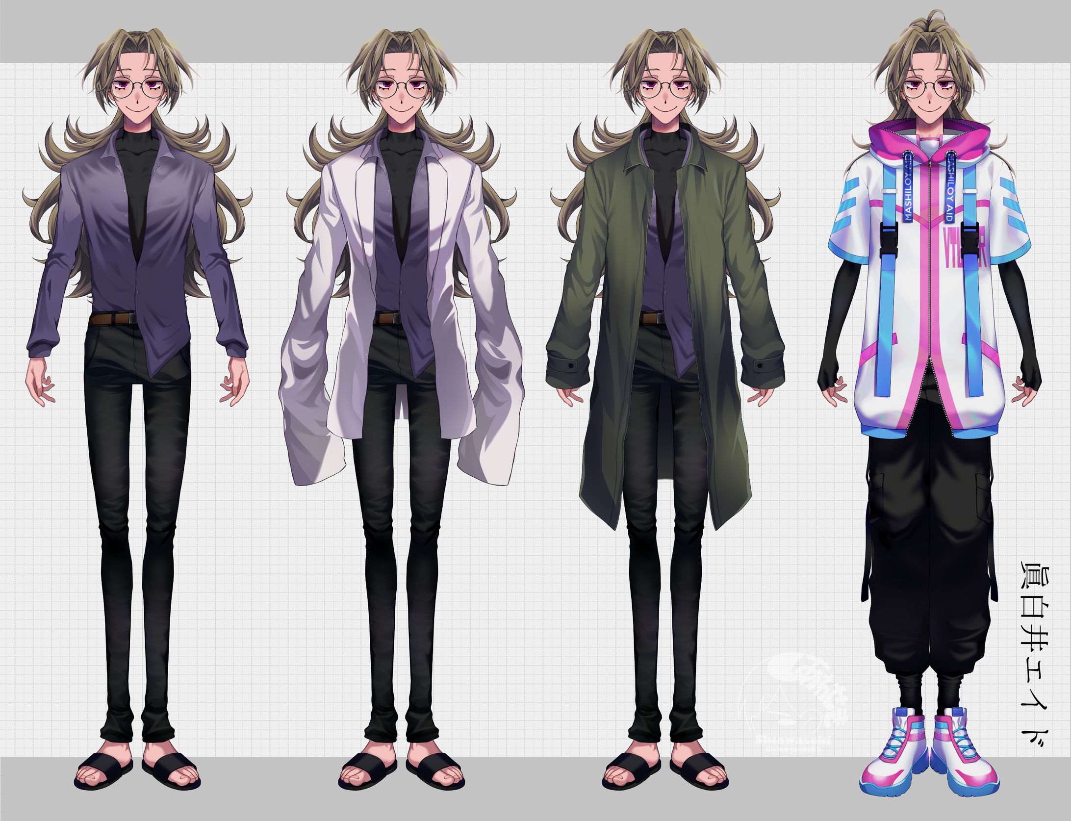 🌷Vモデル制作🌷三面図-1