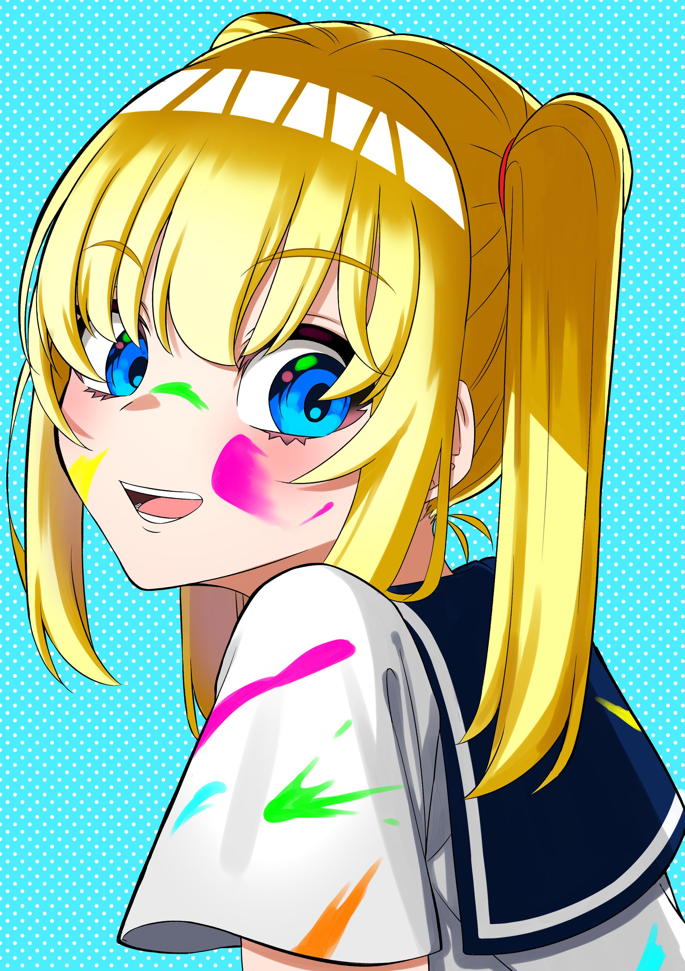 金髪ツインテJK(オリジナル)-1