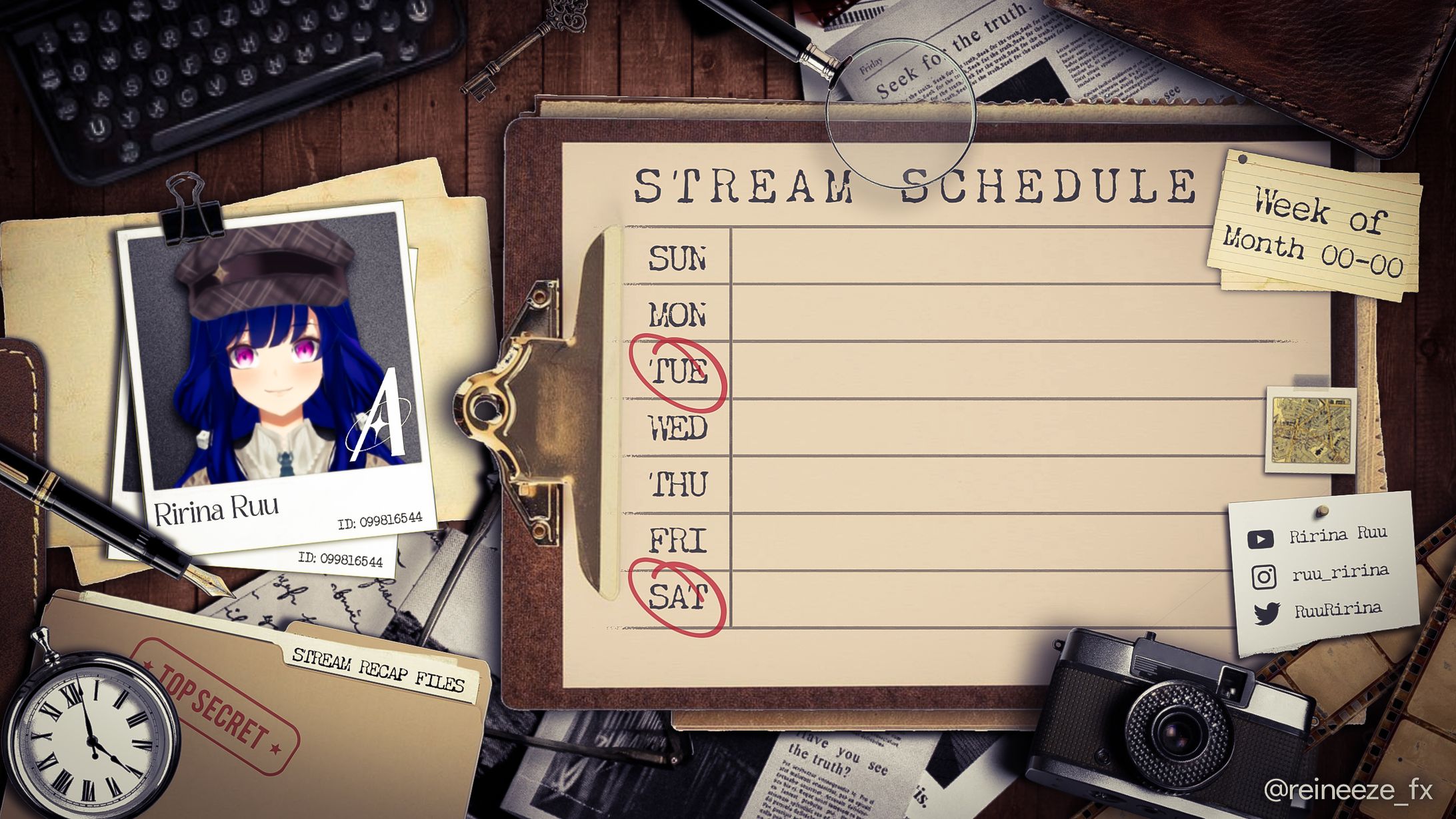 Streaming Schedule (Vtuber)-1