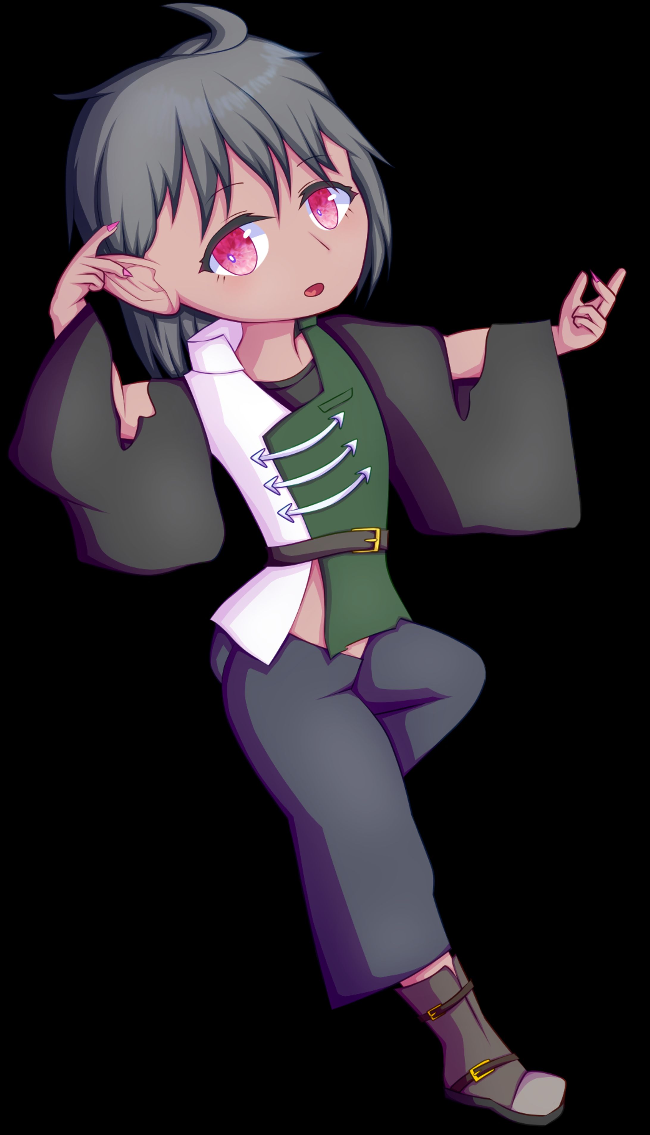 【イラスト】褐色の中性的な子供【SW2.5】-1