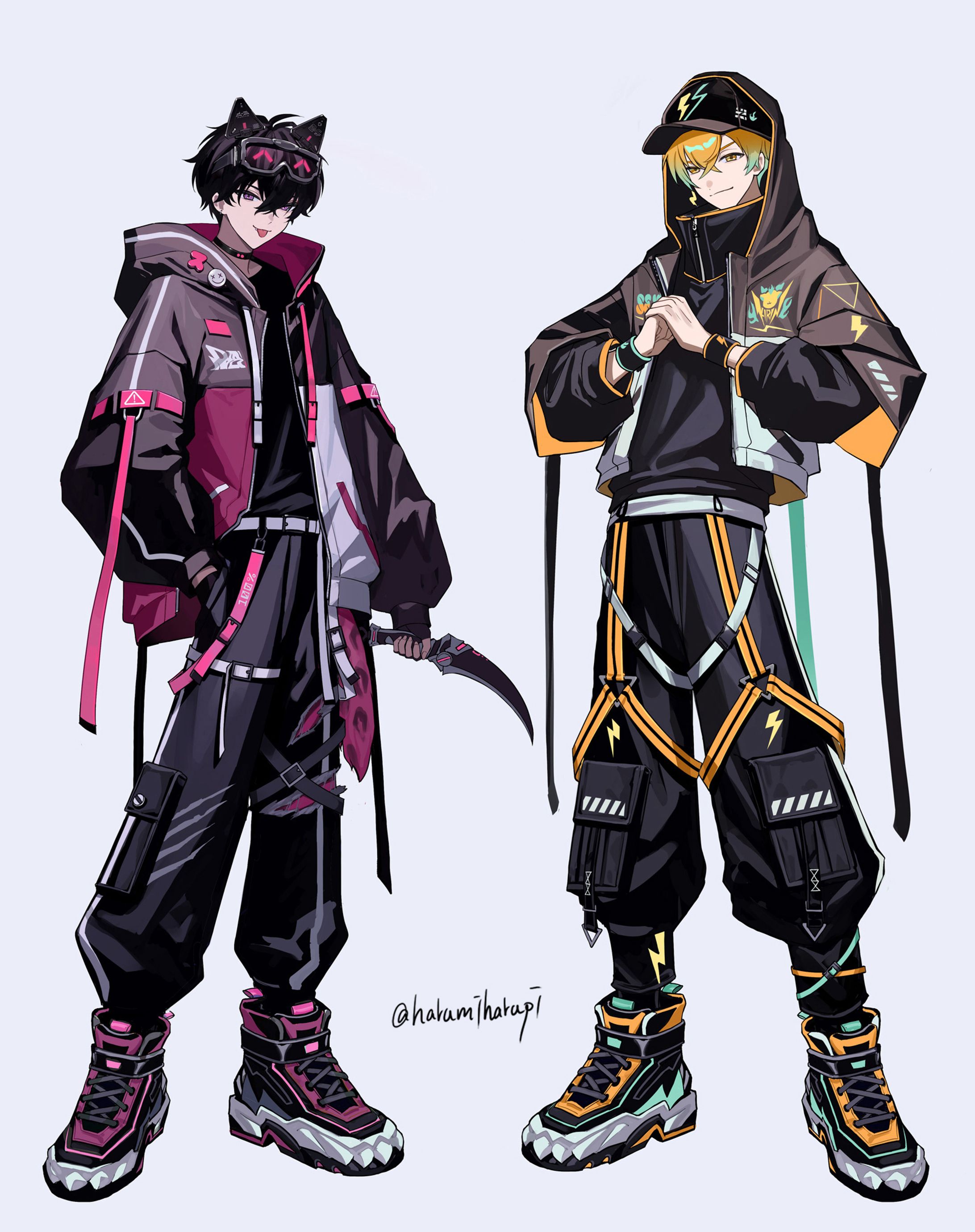 【FA】佐伯イッテツ、宇佐美リト　ストリート風衣装-1