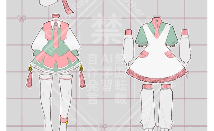 【デザイン】lunasolar outfit design