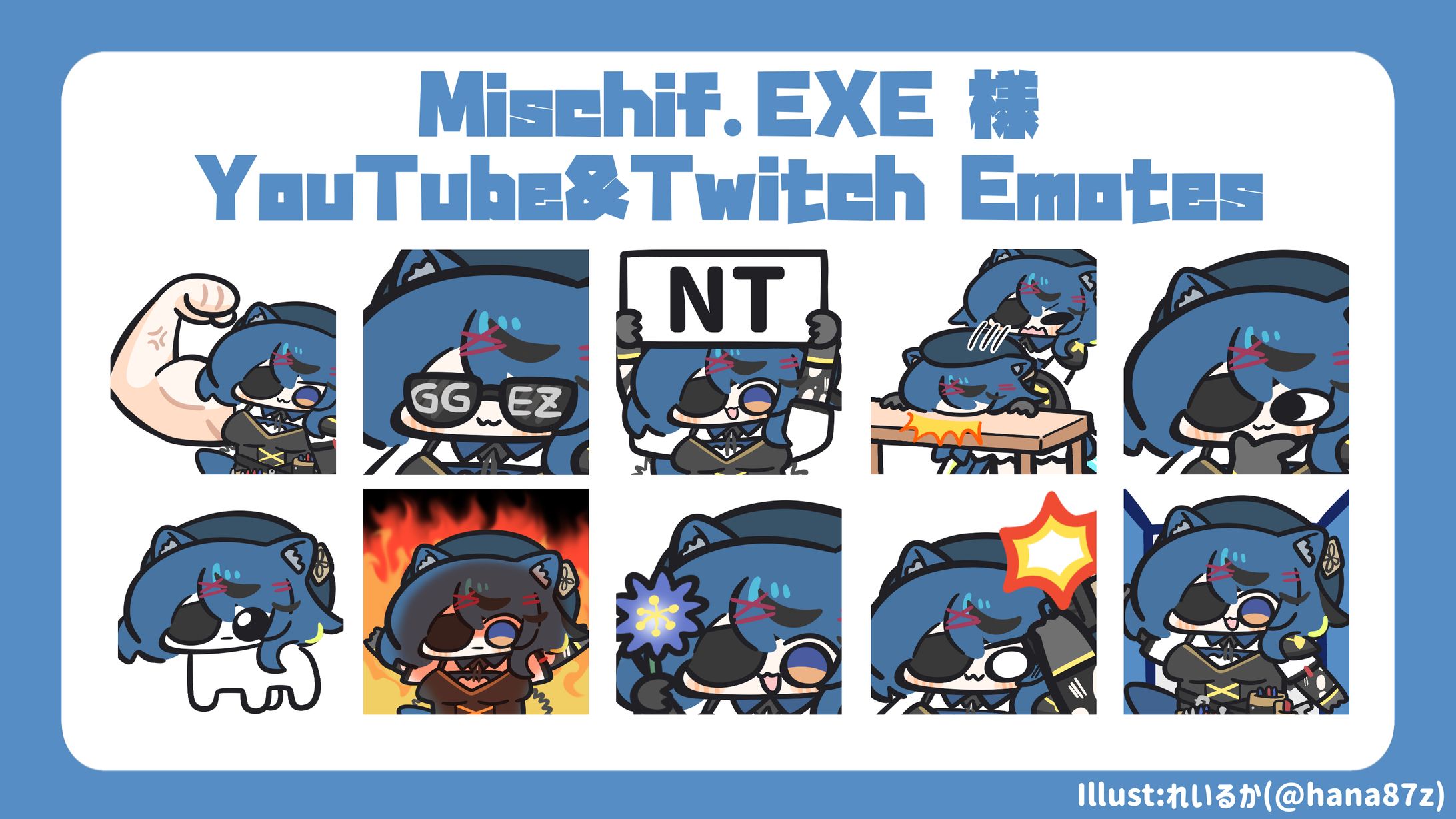 【YouTubeメンバーシップスタンプ&Twitch Emotes】すぺしゃりてEN所属 Mischief.EVE様-1