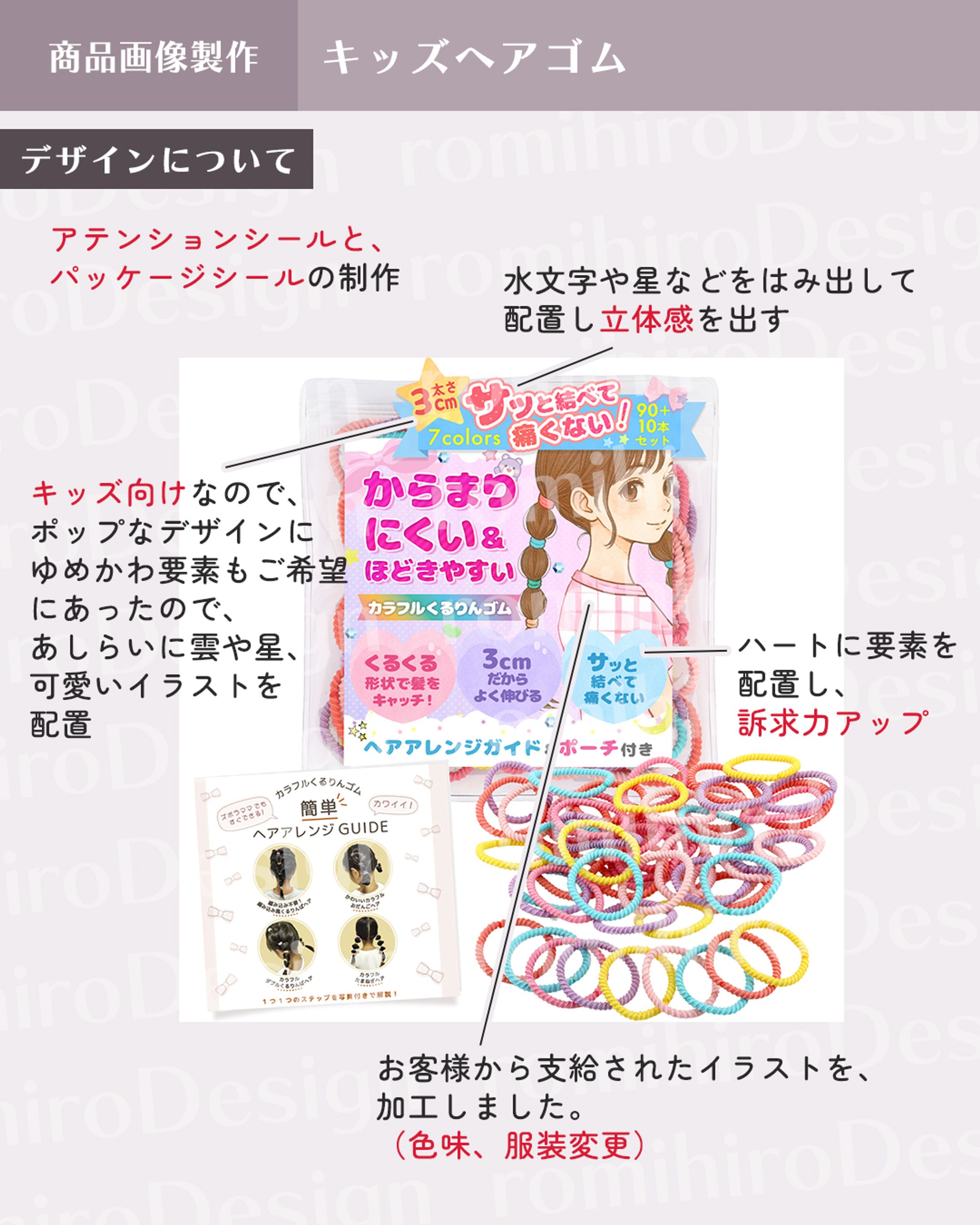 キッズヘアゴム/Amazon-1