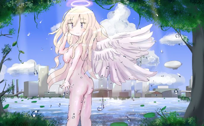 水浴び天使ちゃん
