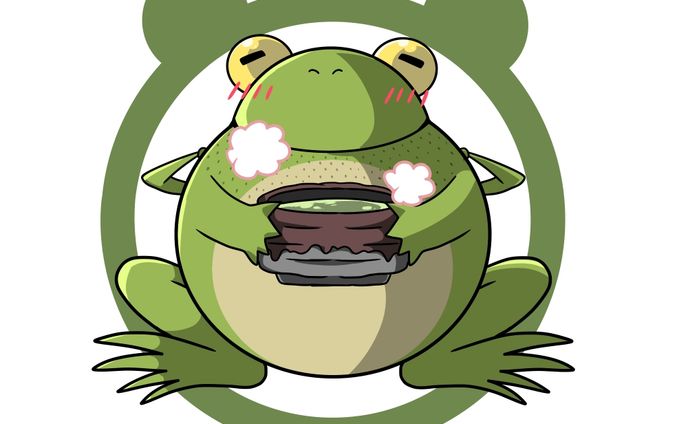 抹茶をイメージしたキャラクラーイラコン提出作品