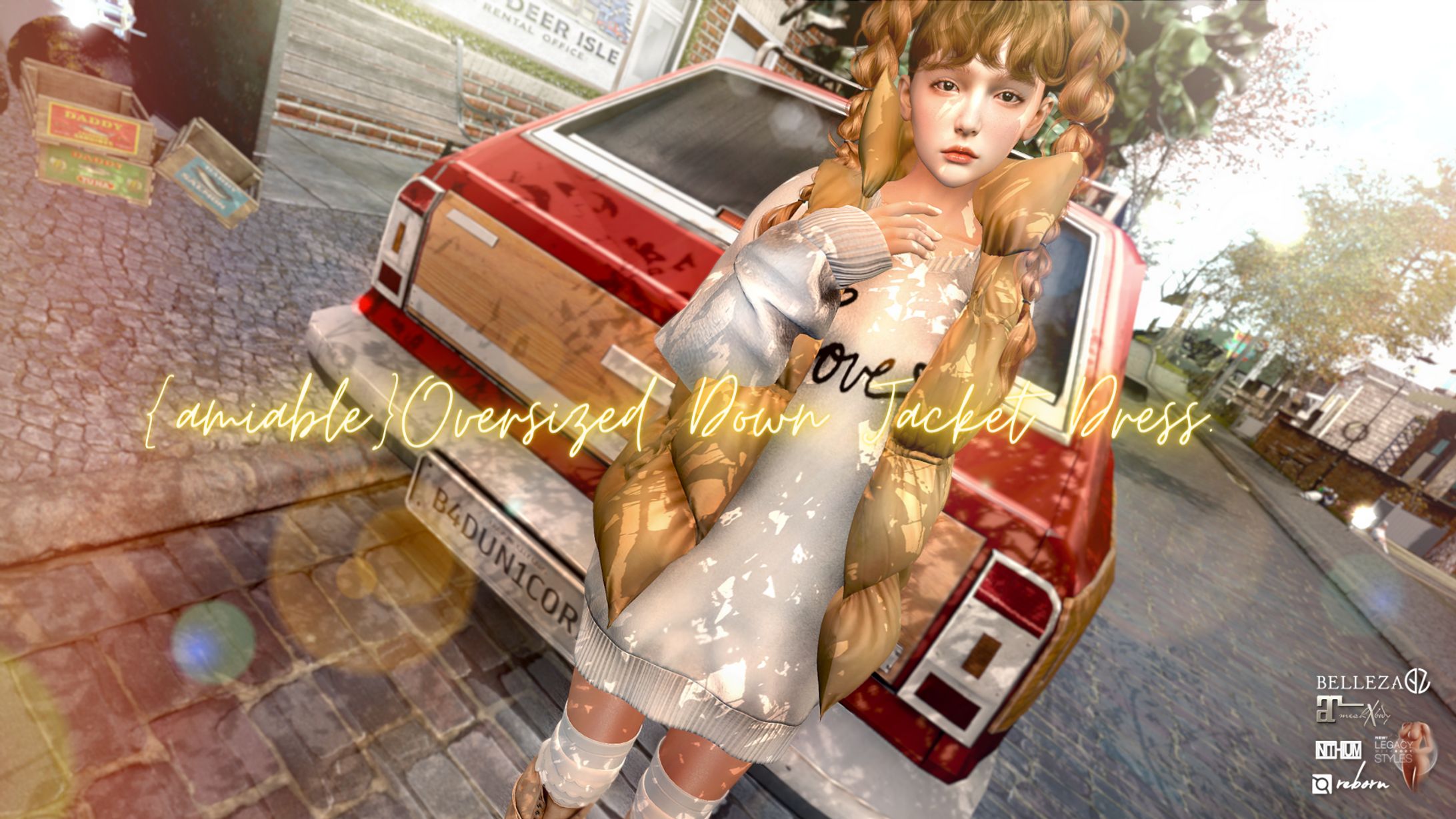 {amiable}Oversized Down Jacket Dress@Hop and Shop(50%OFF SALE).-1